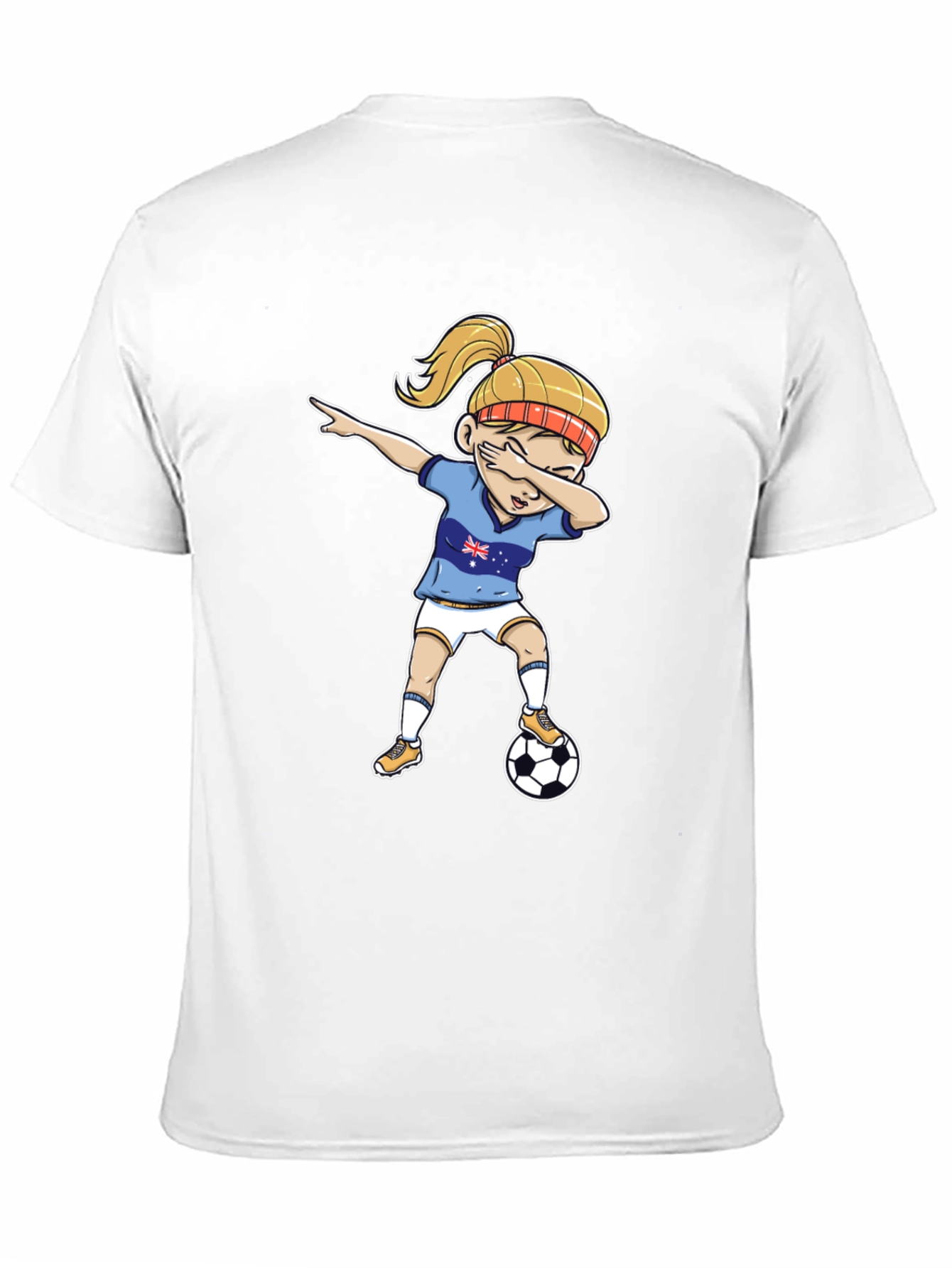 Australia Soccer Girl Dab T-Shirt
