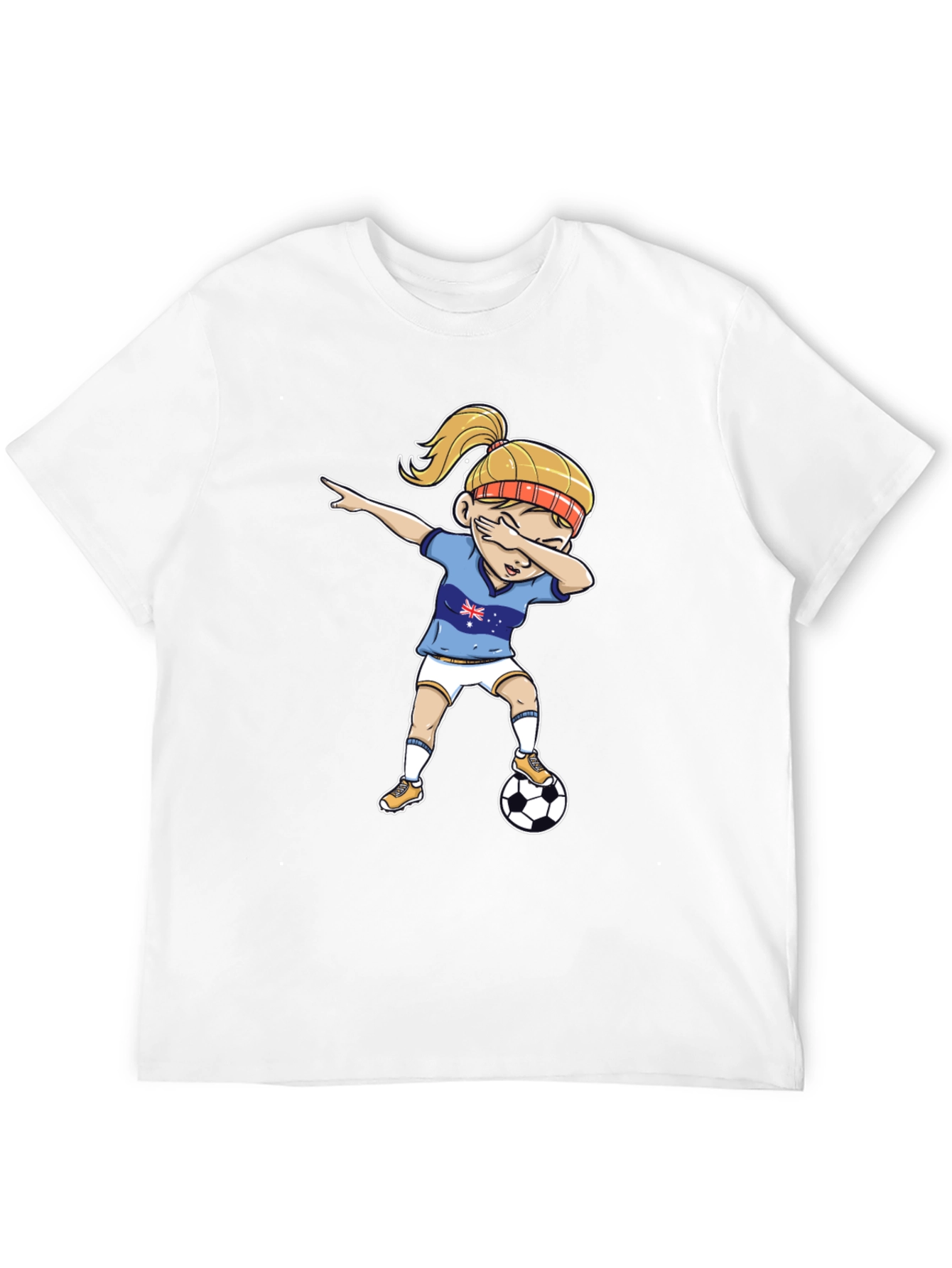 Australia Soccer Girl Dab T-Shirt