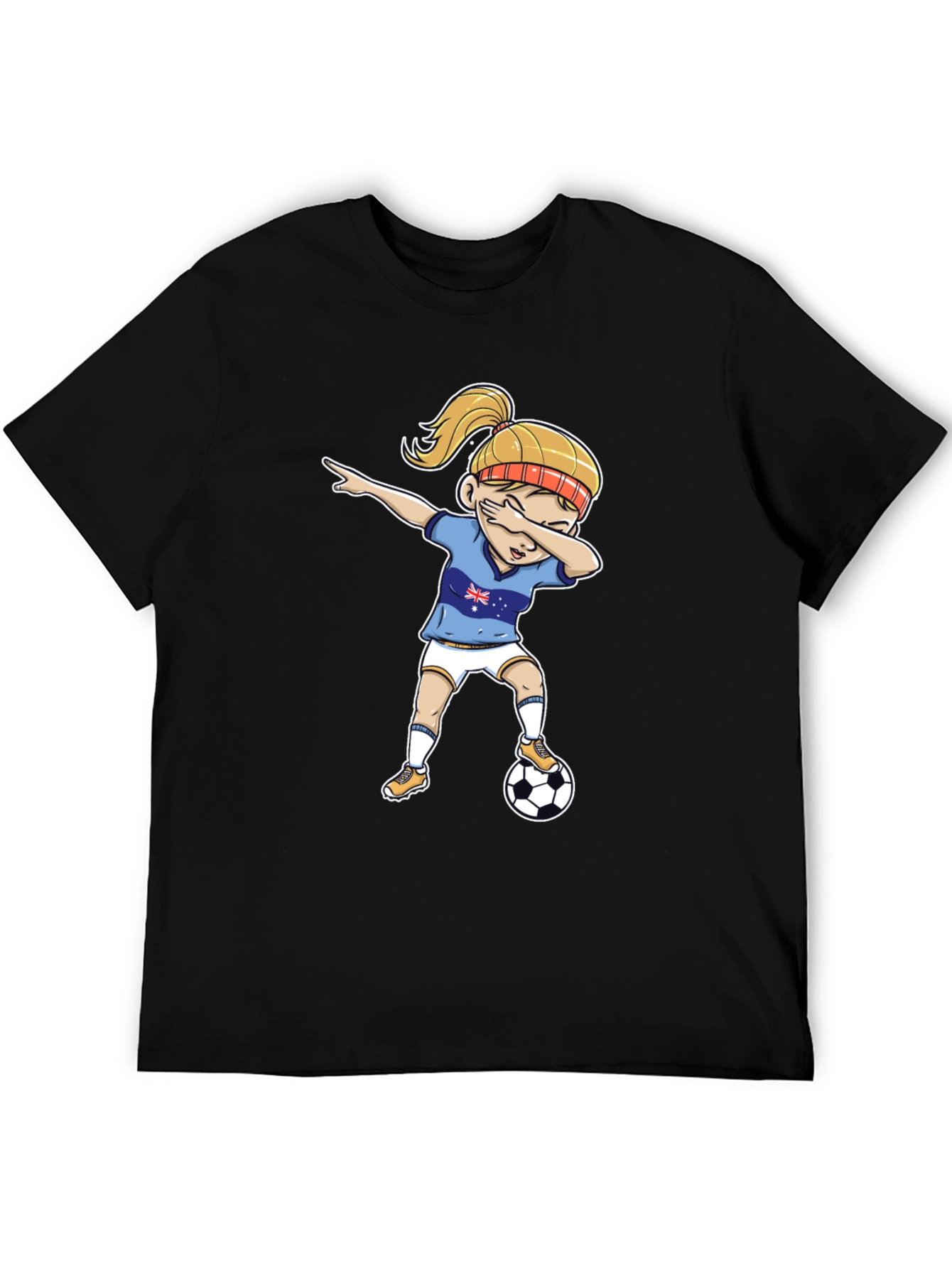 Australia Soccer Girl Dab T-Shirt
