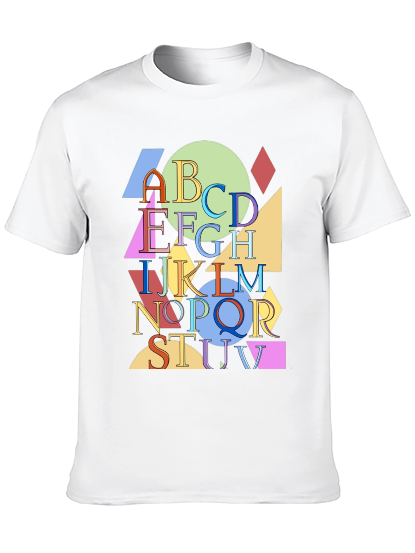 Alphabet Geometric Design T-Shirt