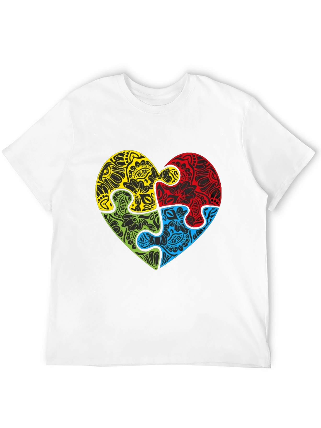 Autism Awareness Puzzle Heart T-Shirt
