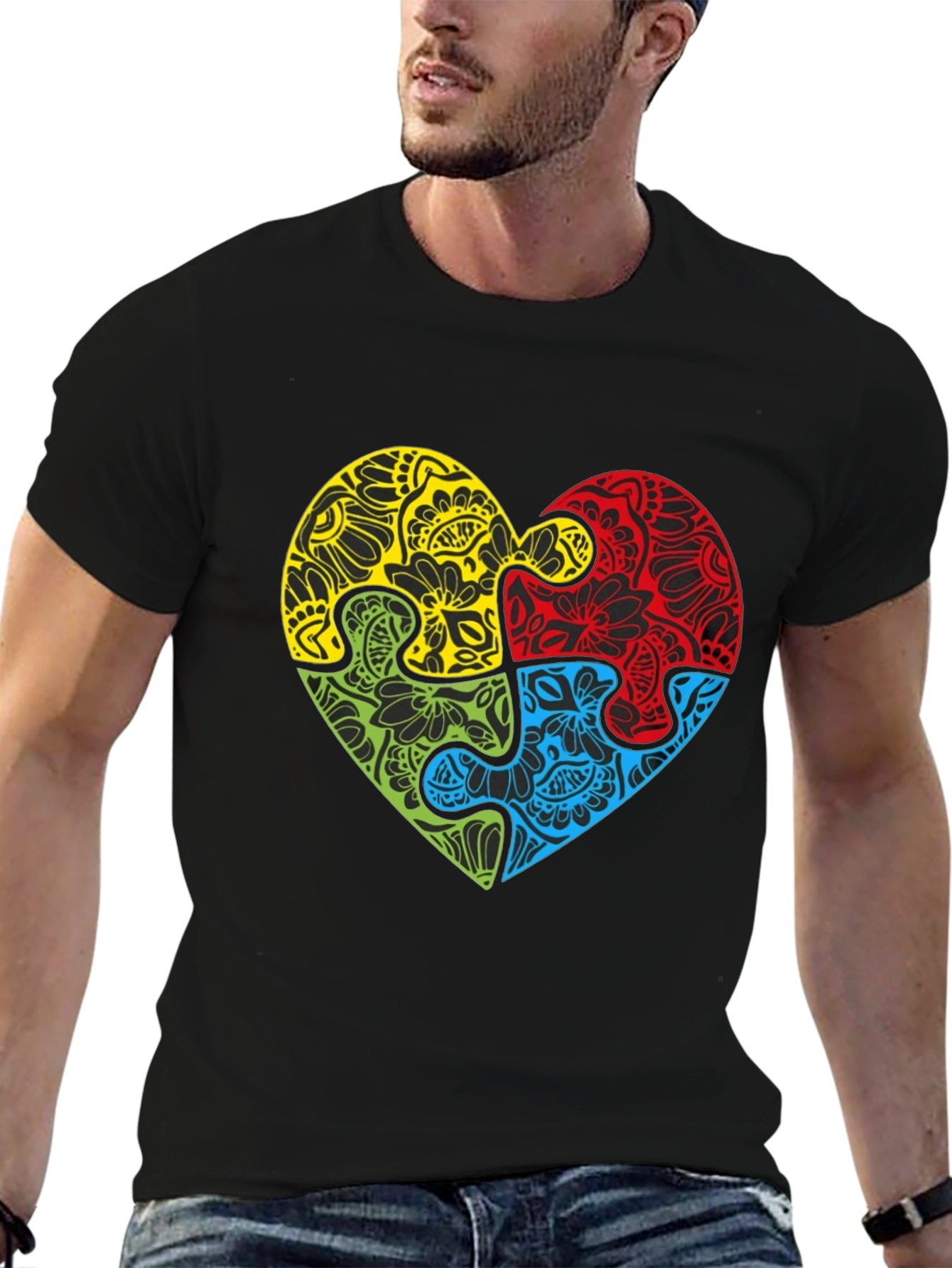 Autism Awareness Puzzle Heart T-Shirt