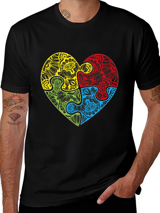 Autism Awareness Puzzle Heart T-Shirt
