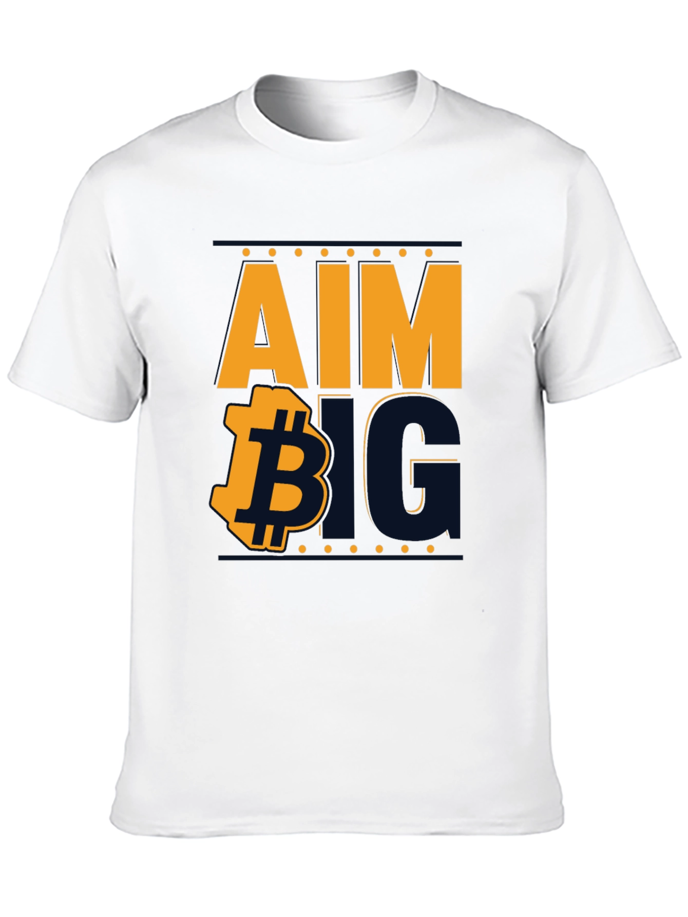 Aim Big Bitcoin Graphic Tee - Black