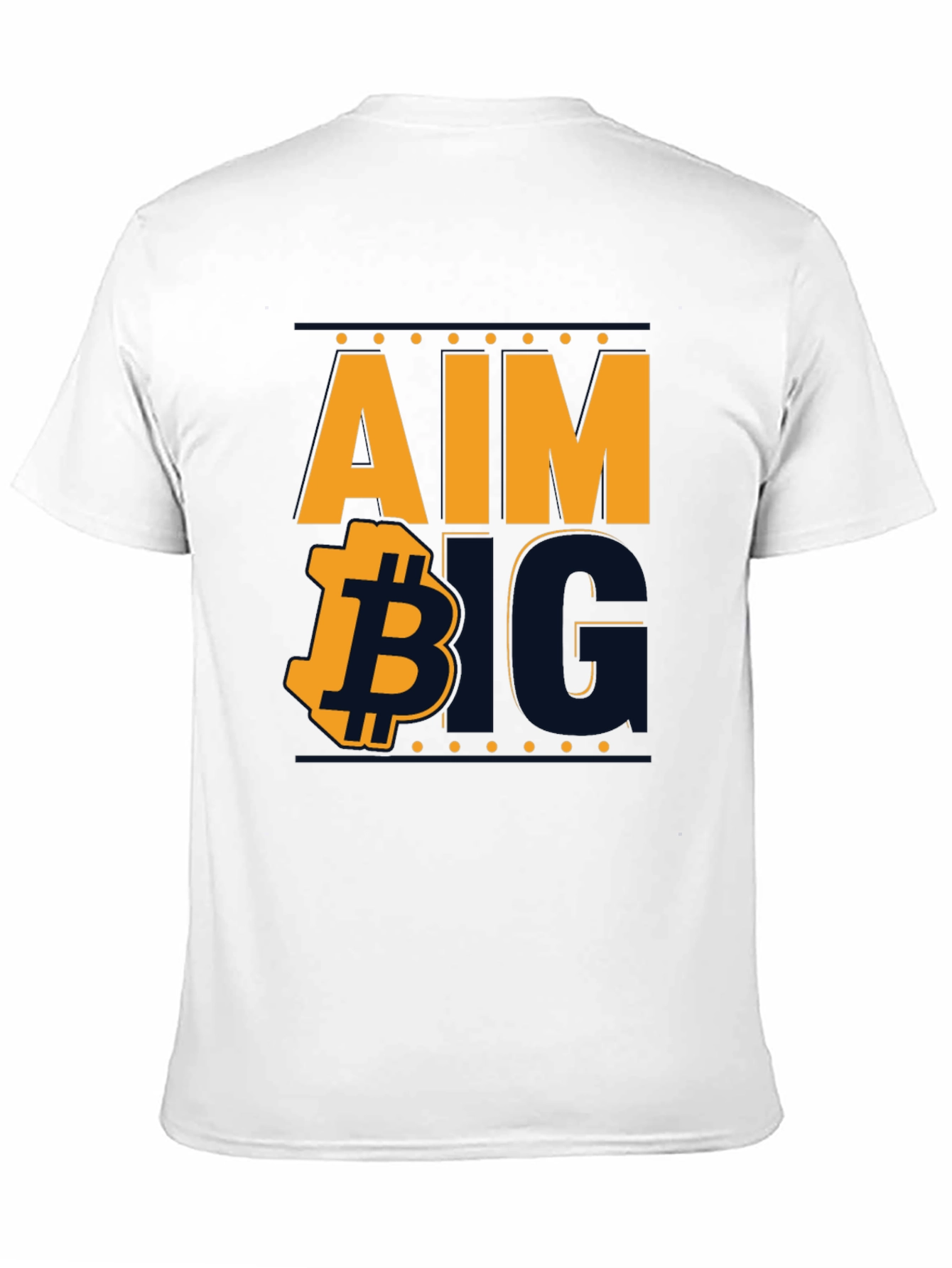 Aim Big Bitcoin Graphic Tee - Black