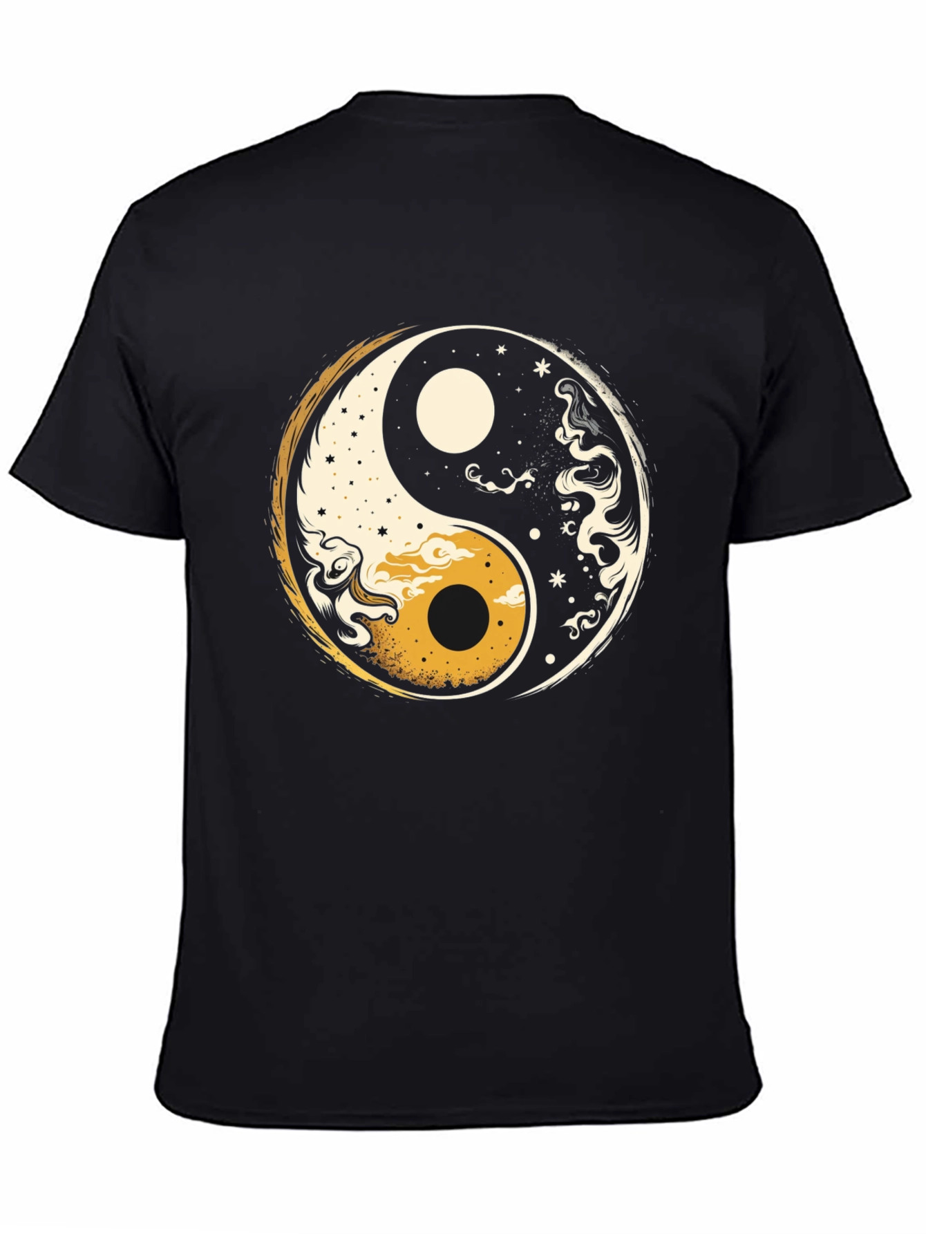 Yin Yang Graphic Tee - Black