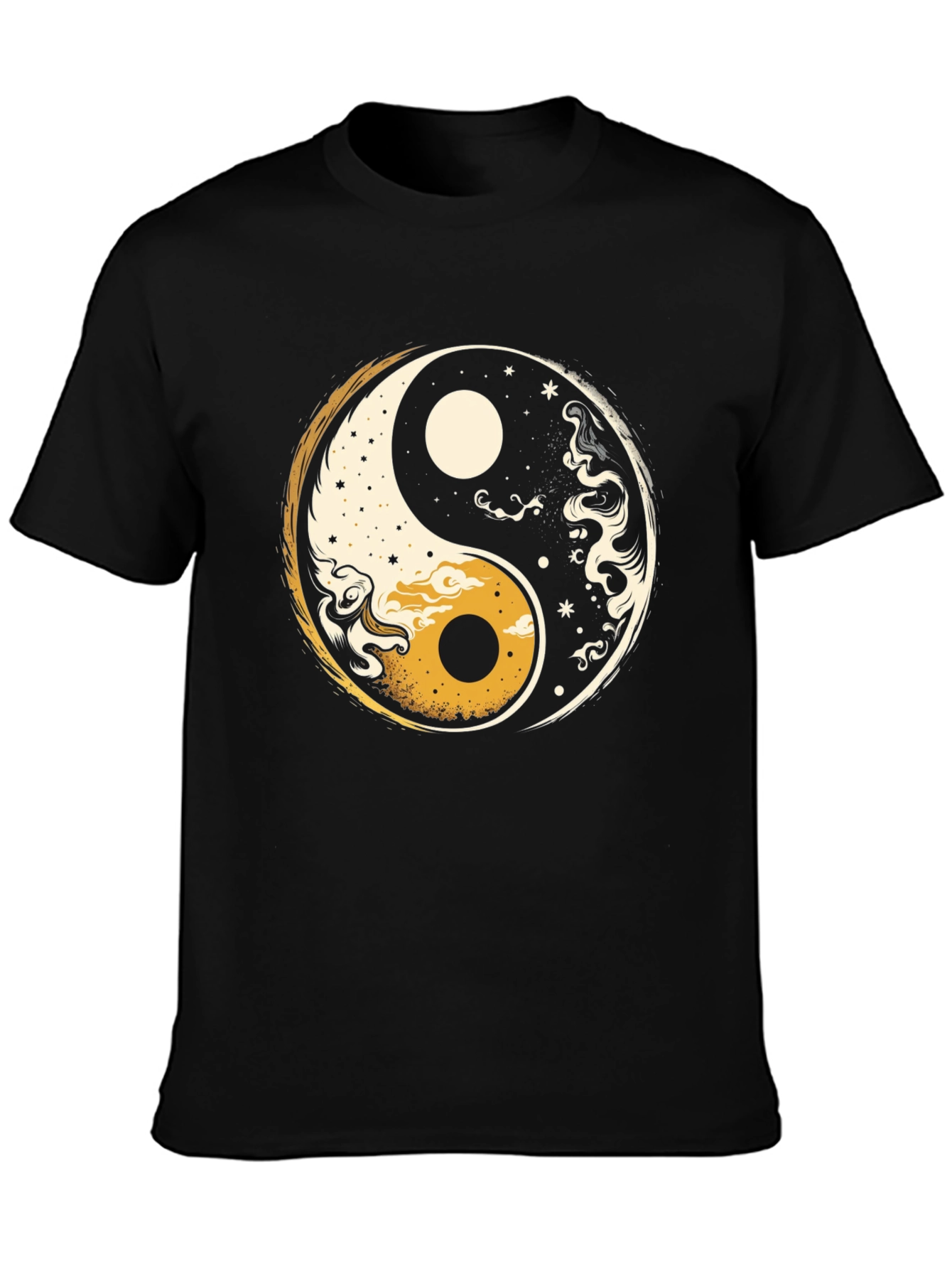 Yin Yang Graphic Tee - Black