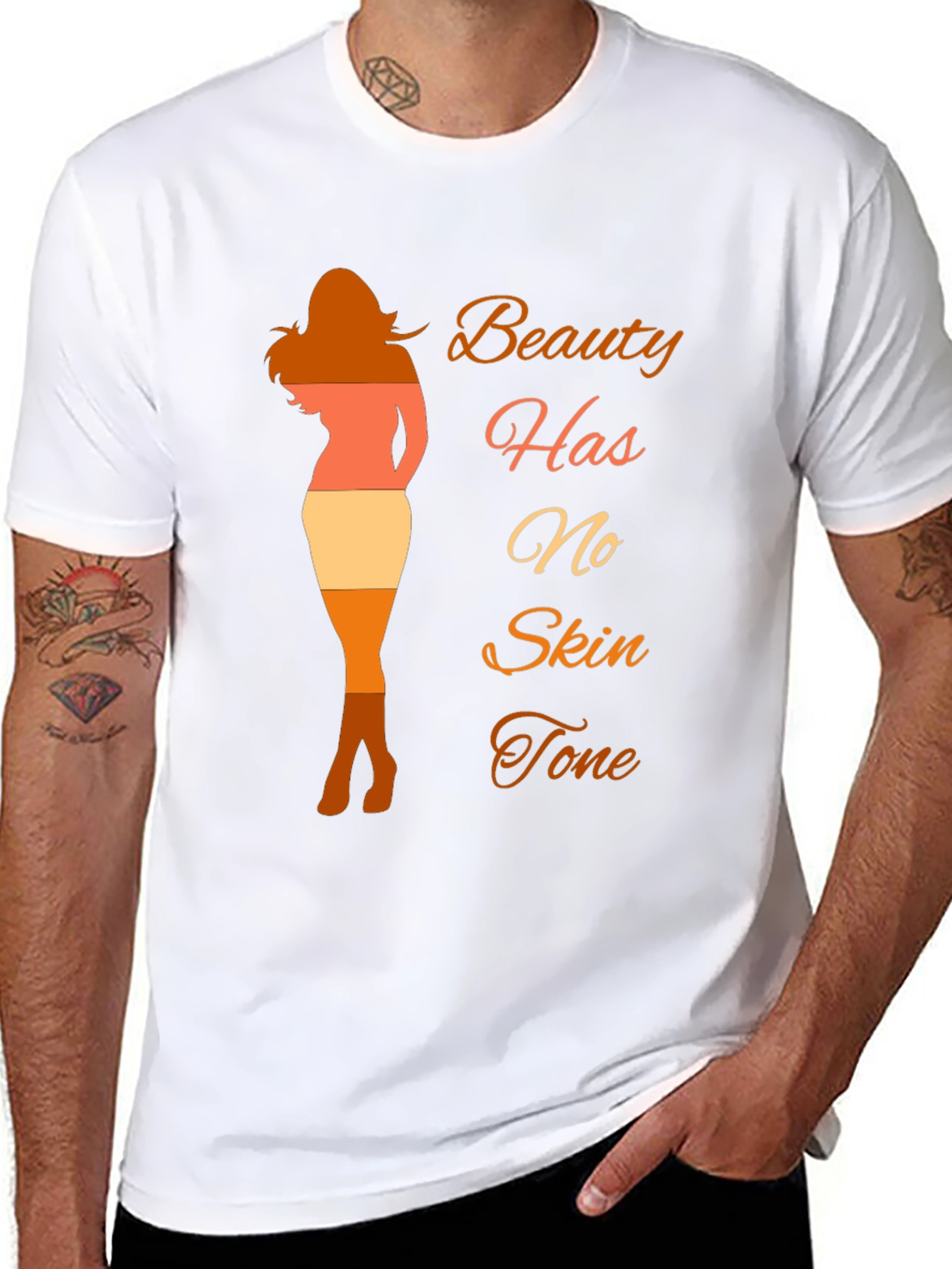 Beauty Has No Skin Tone T-Shirt - Diversity Tee