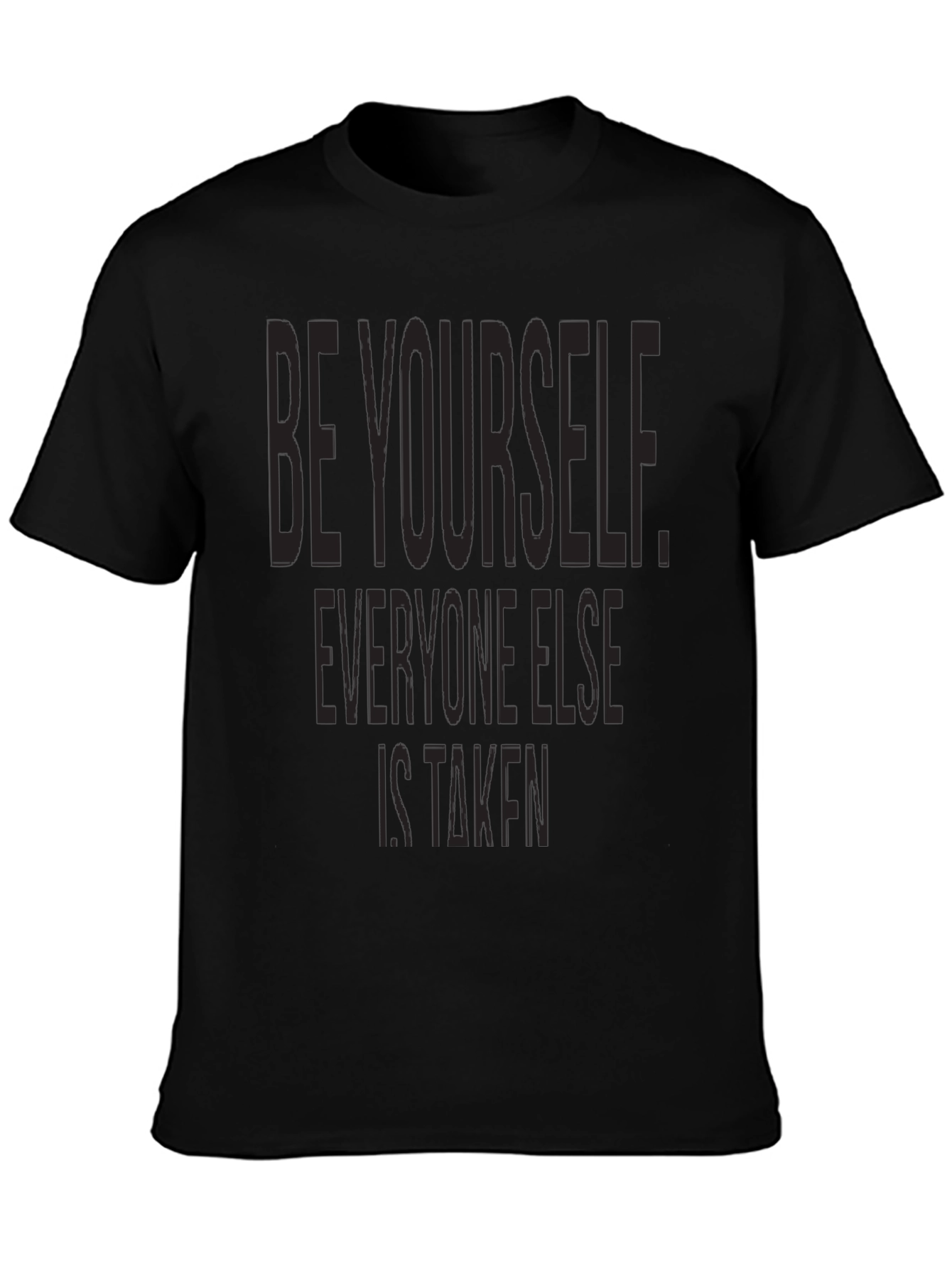 Be Yourself Graphic Tee - Black T-Shirt