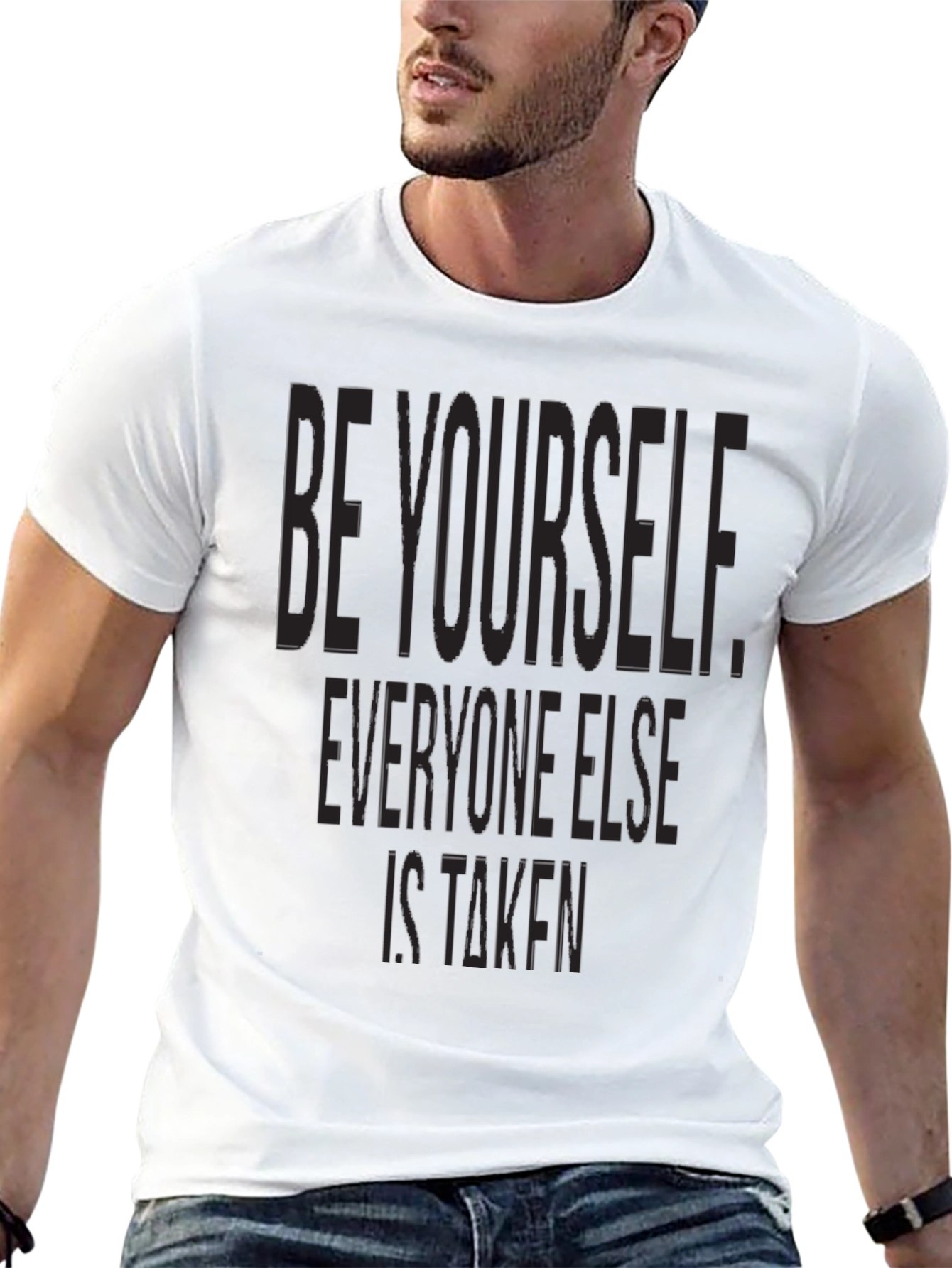 Be Yourself Graphic Tee - Black T-Shirt