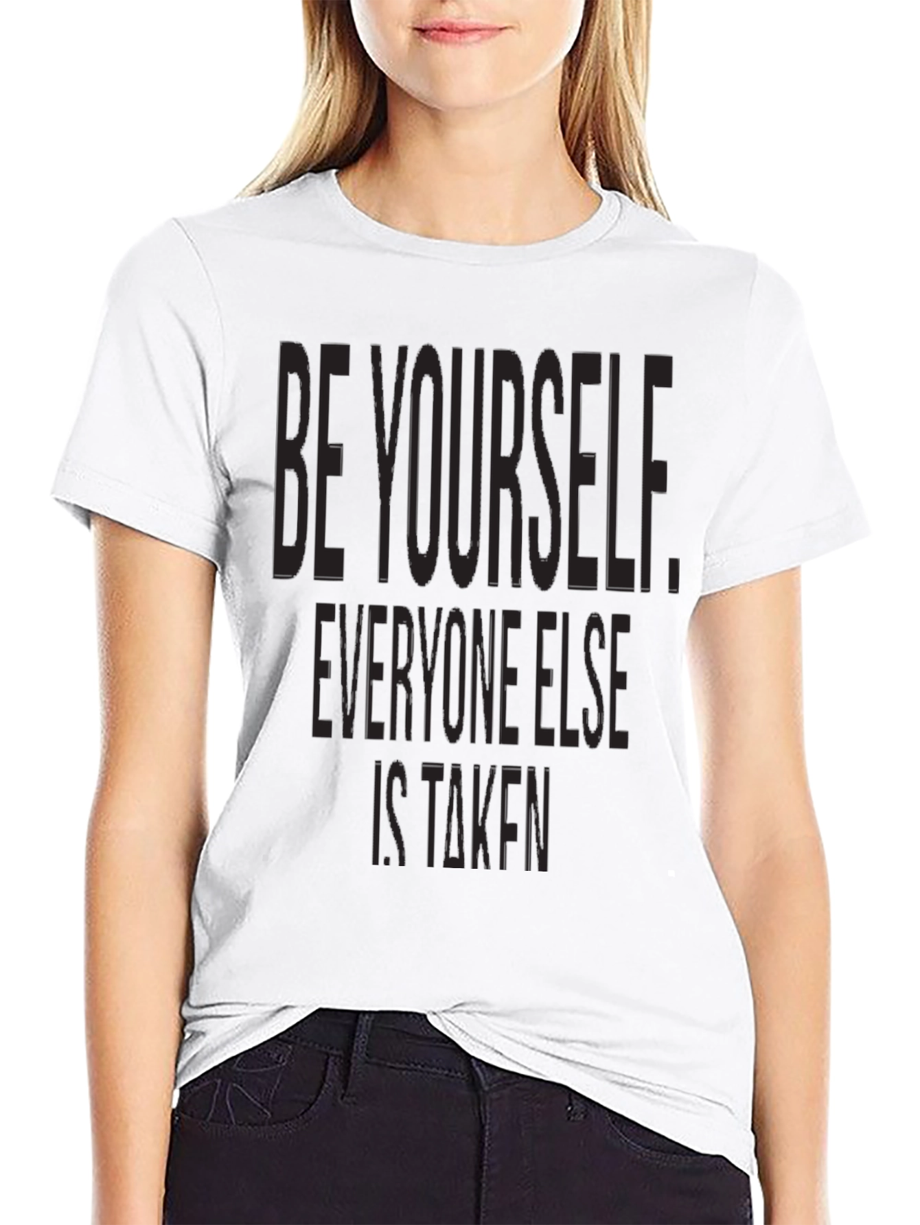 Be Yourself Graphic Tee - Black T-Shirt
