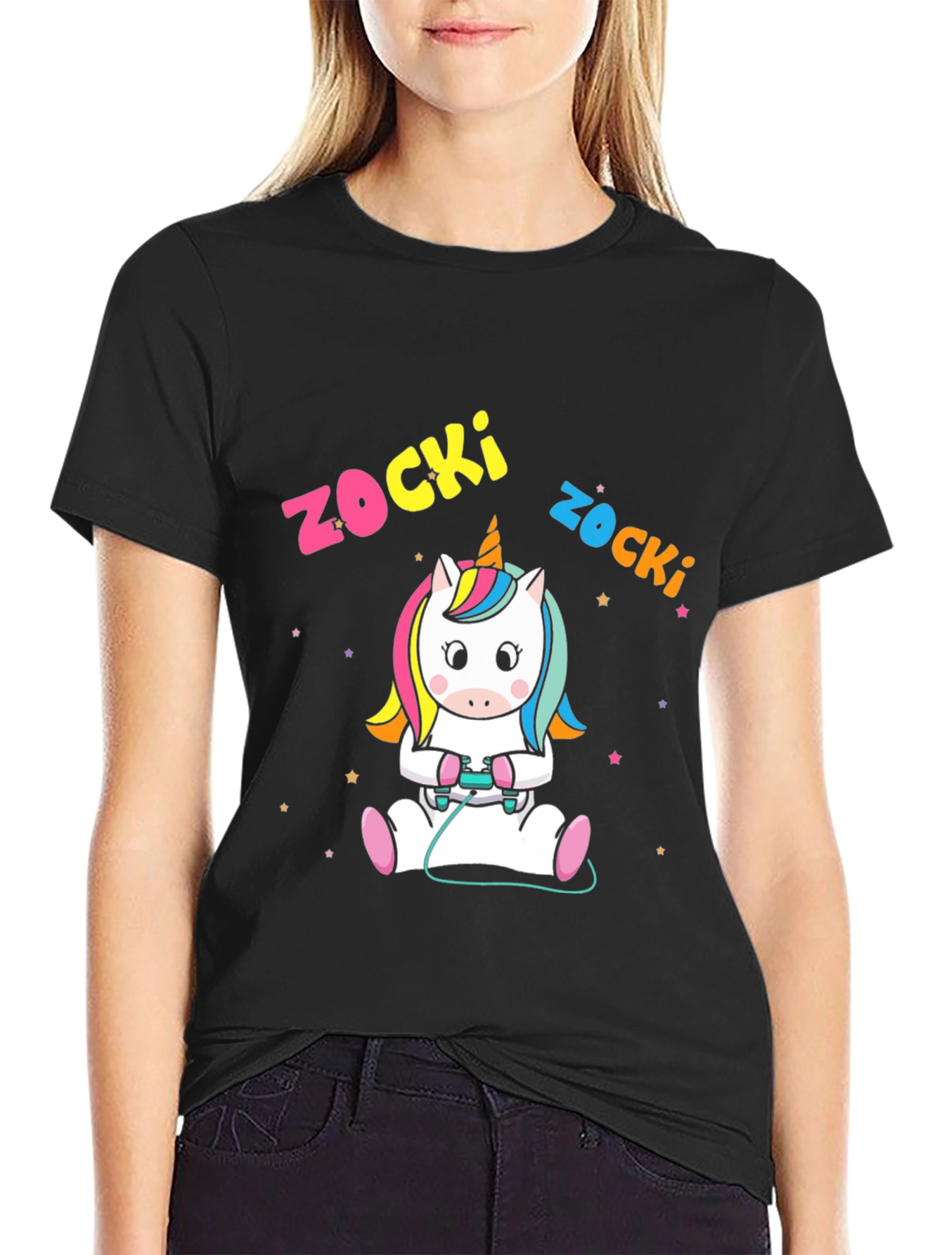 Zocki Gaming Unicorn Black T-Shirt