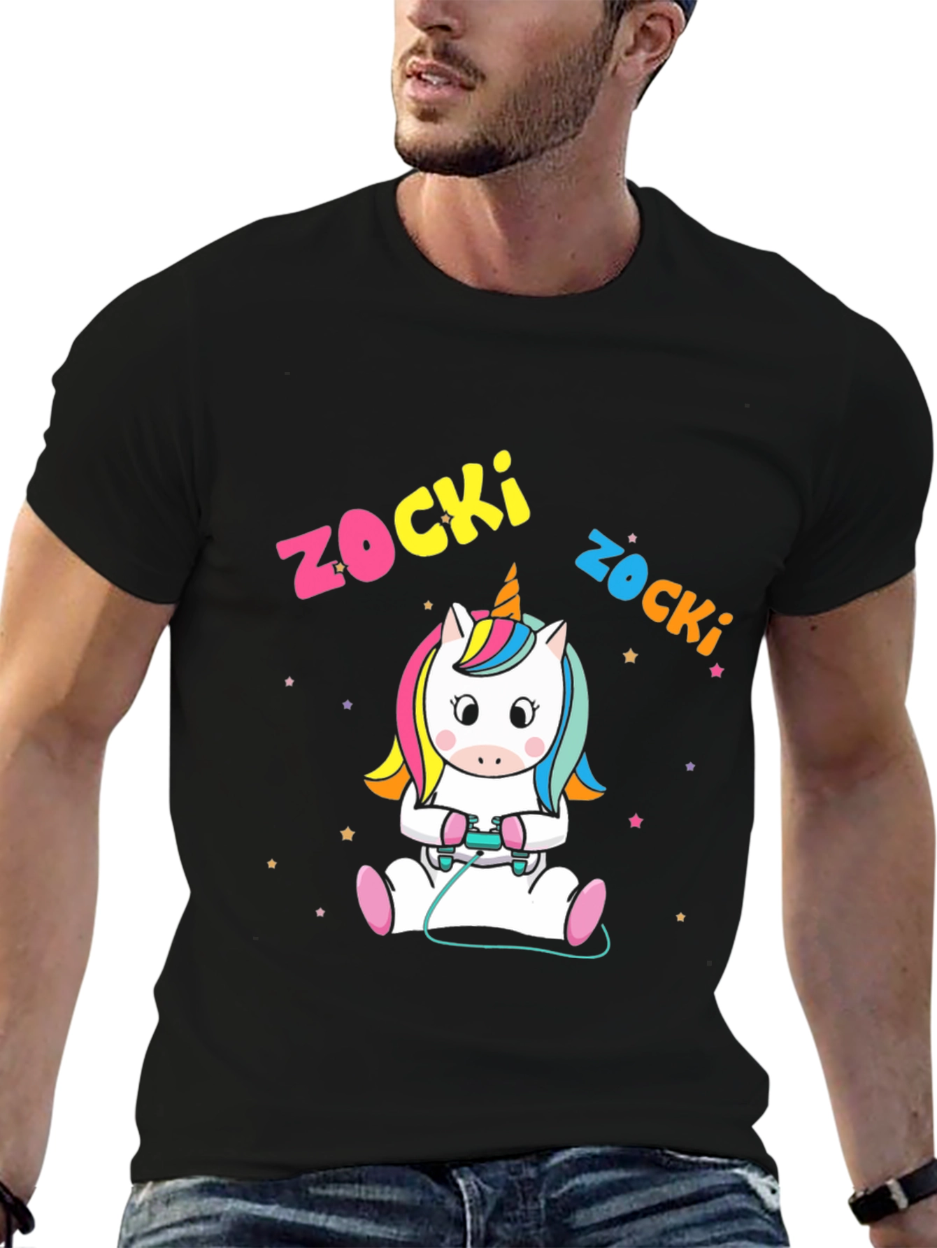 Zocki Gaming Unicorn Black T-Shirt