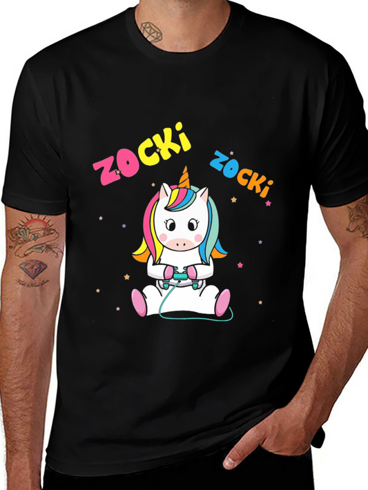 Zocki Gaming Unicorn Black T-Shirt