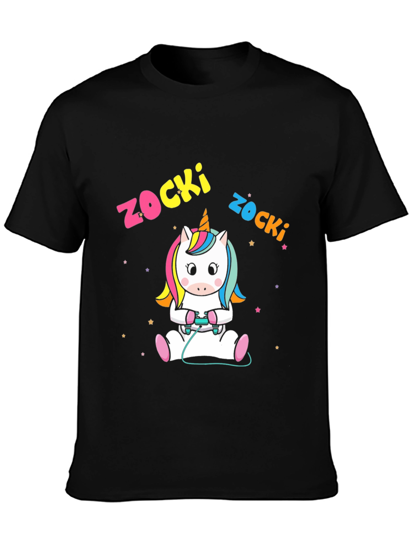 Zocki Gaming Unicorn Black T-Shirt