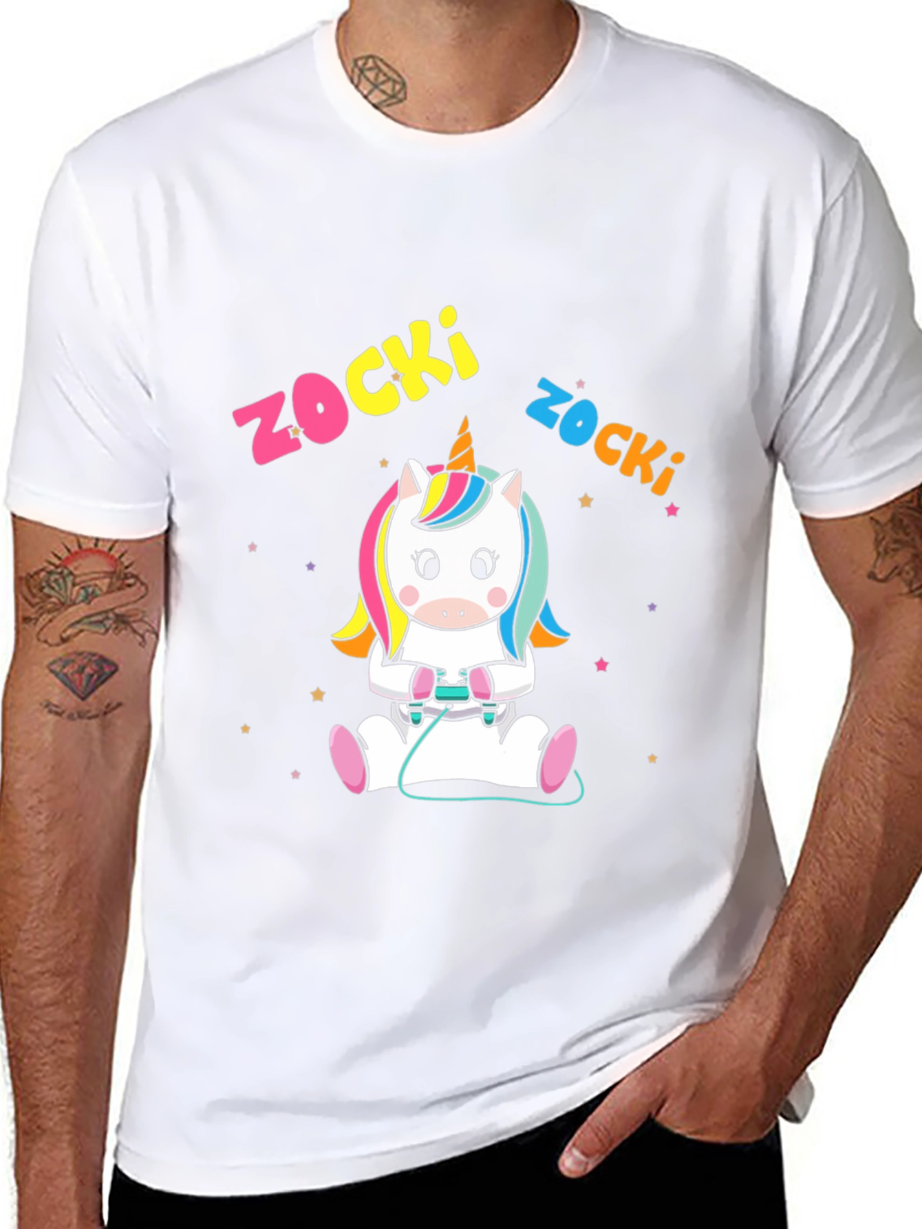 Zocki Gaming Unicorn Black T-Shirt
