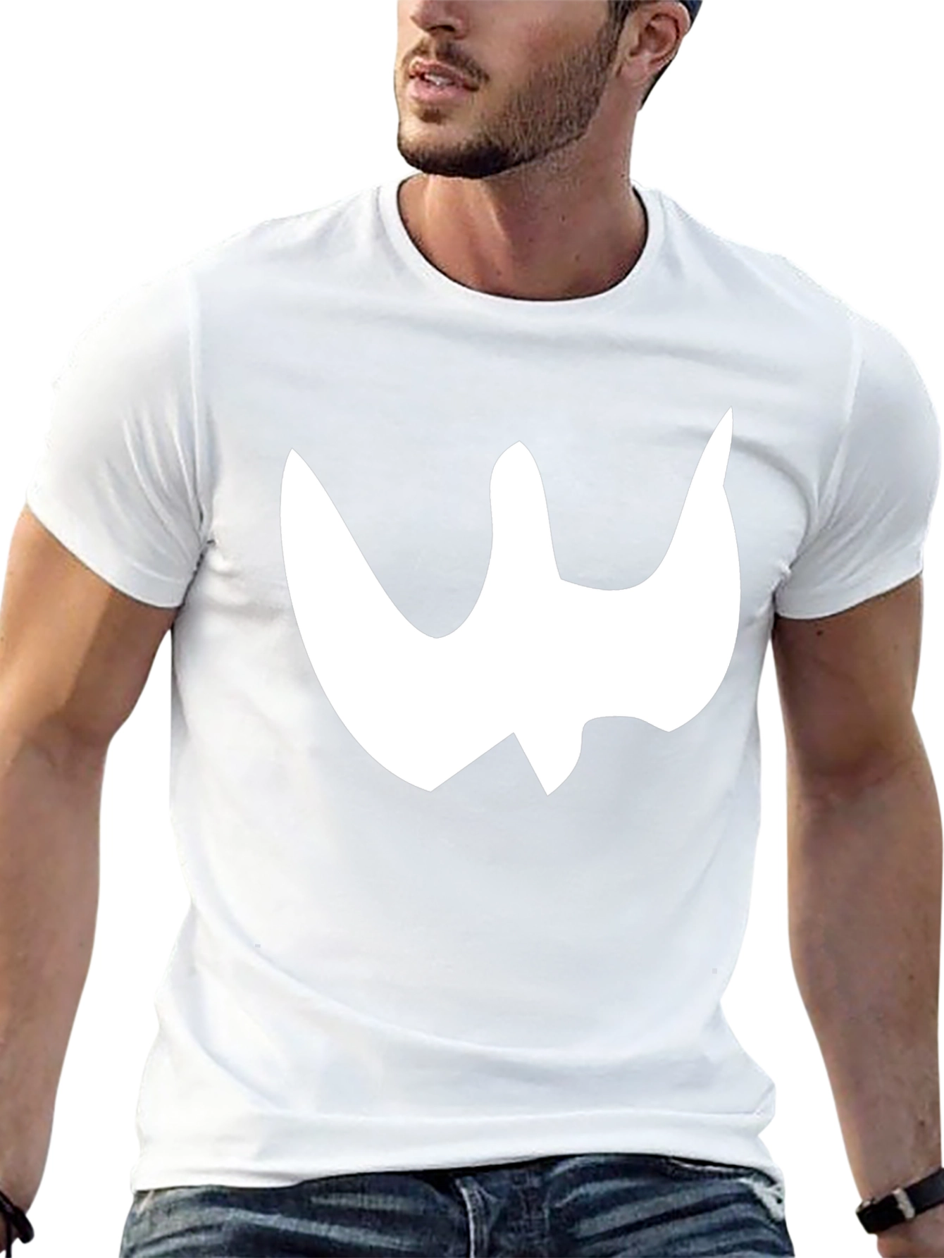 Abstract Graphic Print Black T-Shirt