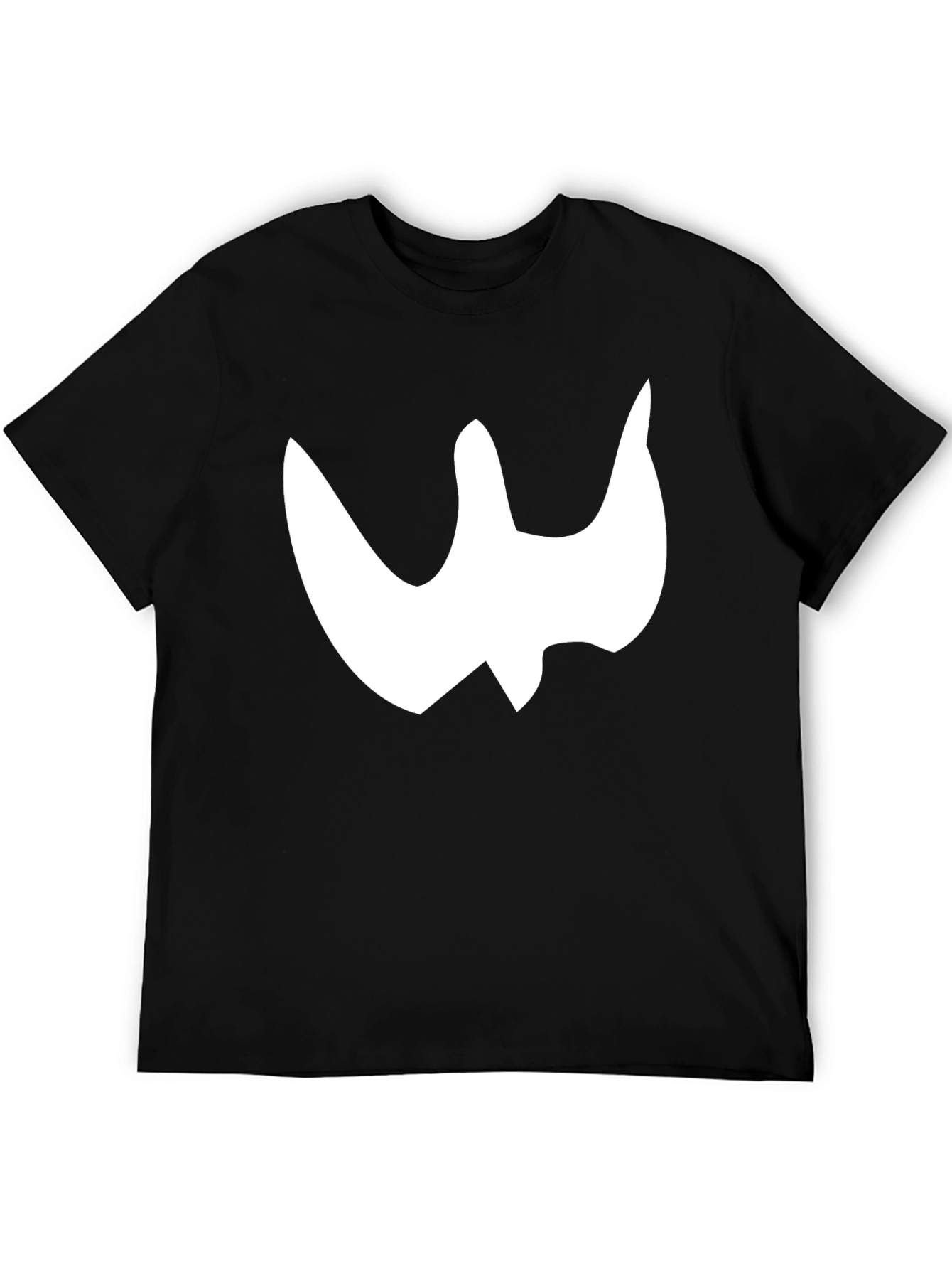 Abstract Graphic Print Black T-Shirt