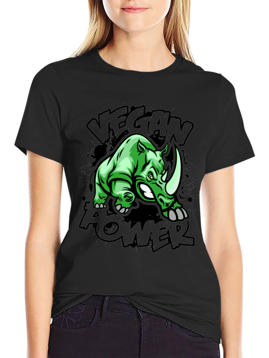Vegan Power Rhino T-Shirt