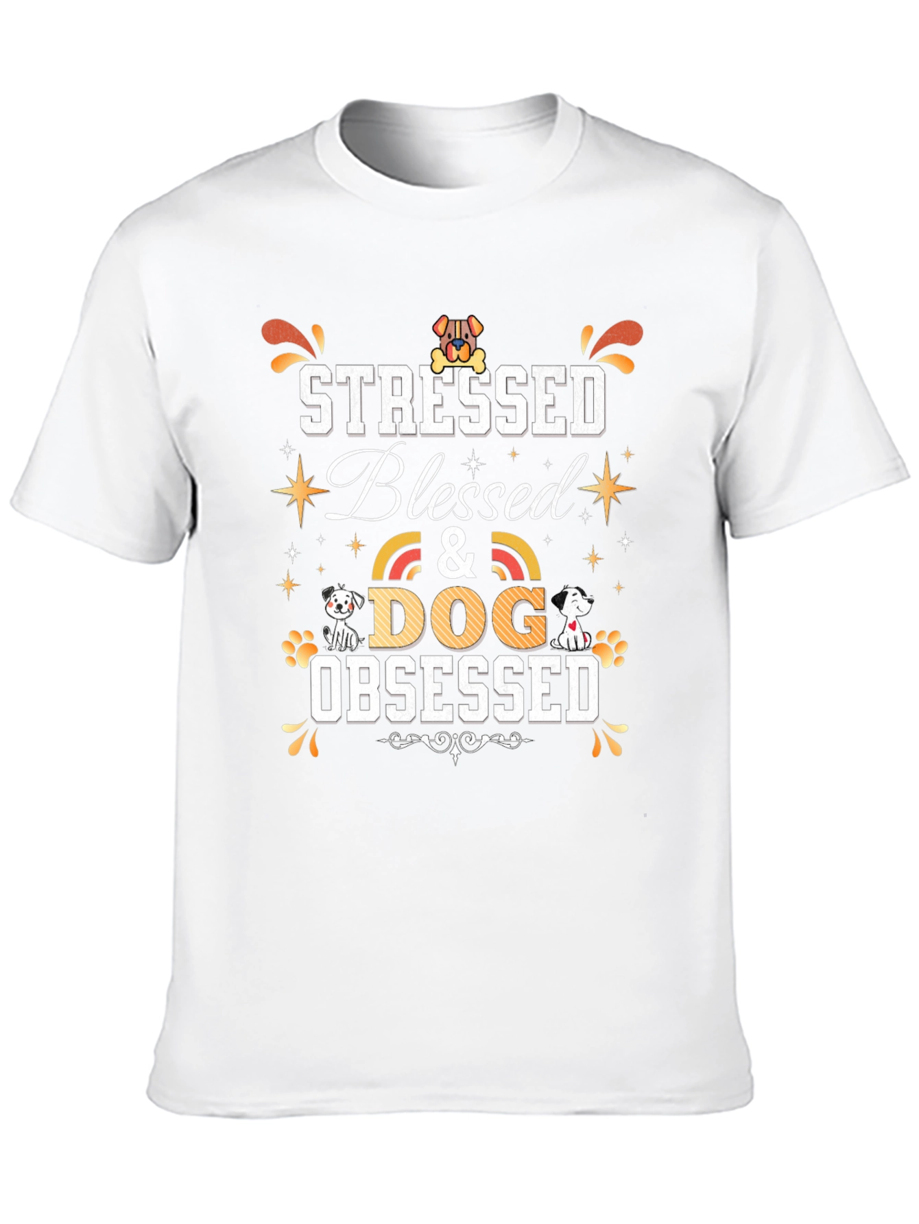 Stressed Blessed & Dog Obsessed T-Shirt
