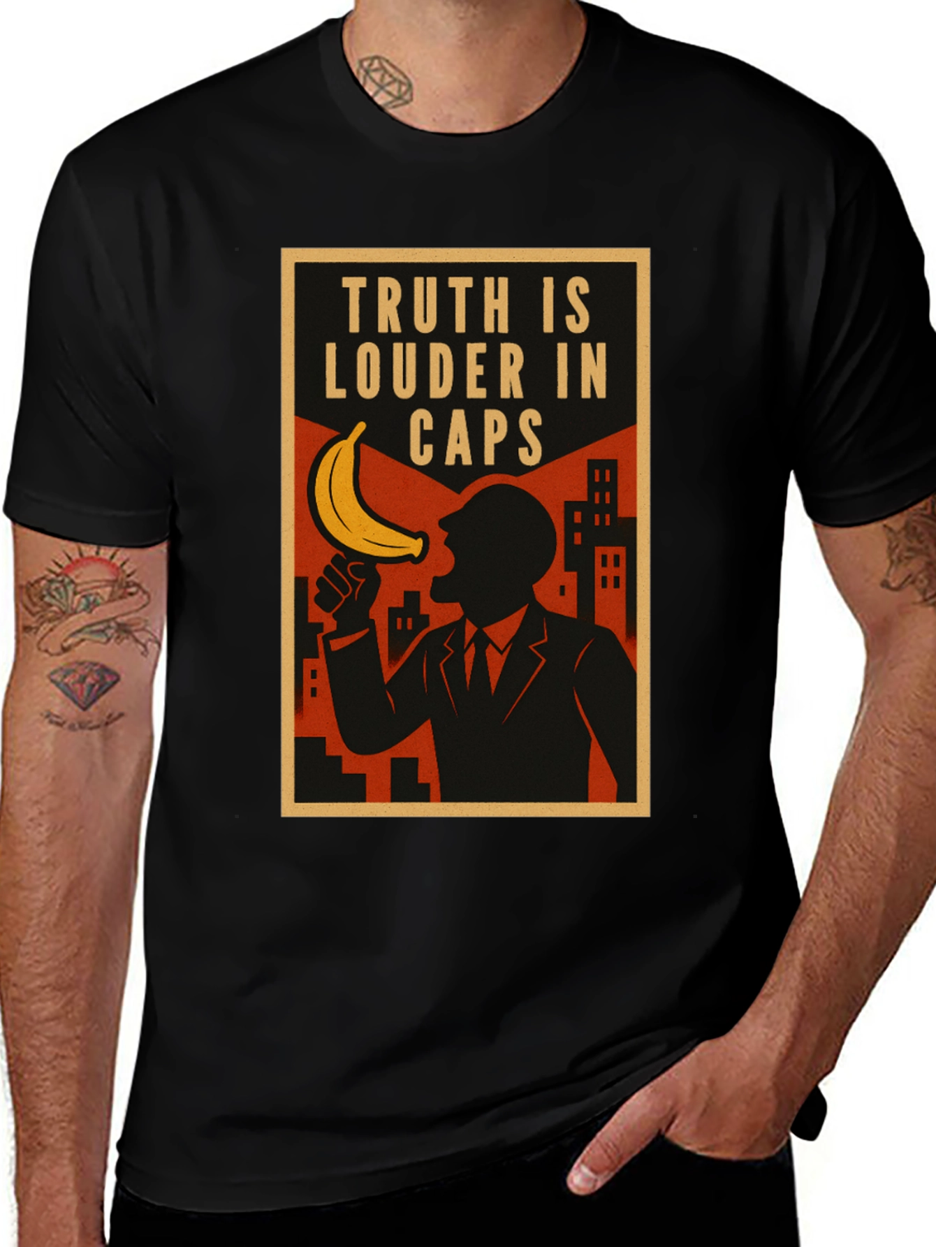 Truth in Caps Funny Banana T-Shirt