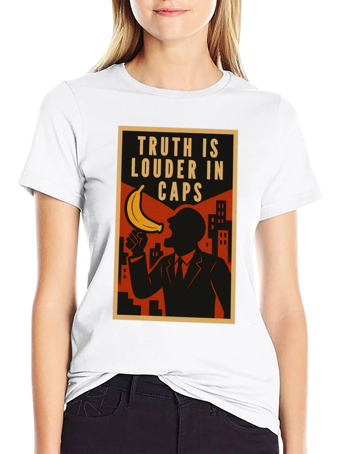 Truth in Caps Funny Banana T-Shirt