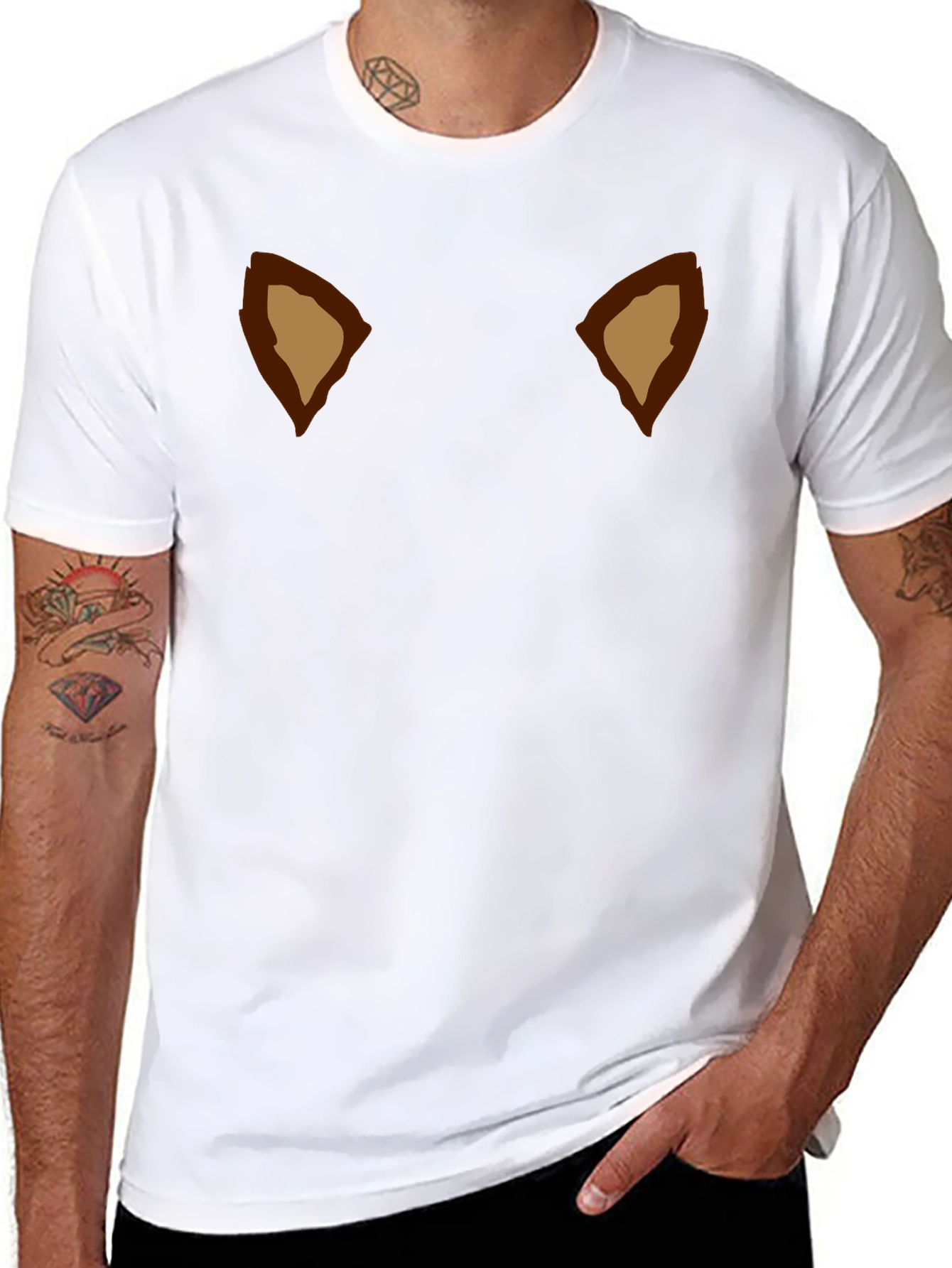 Bear Ears Graphic Black T-Shirt