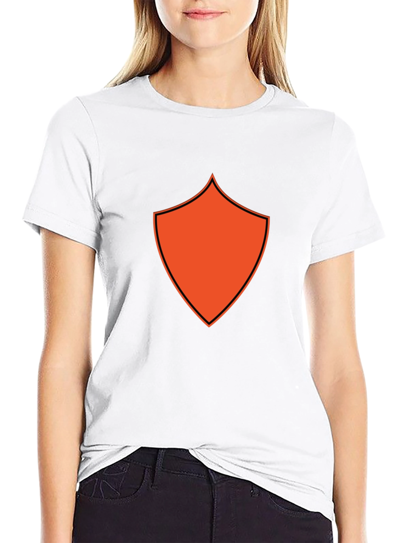 Bold Shield Graphic Black T-Shirt