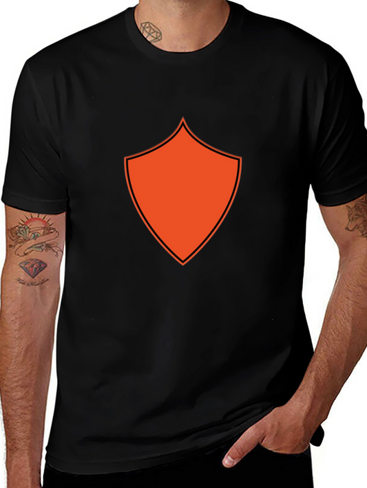 Bold Shield Graphic Black T-Shirt