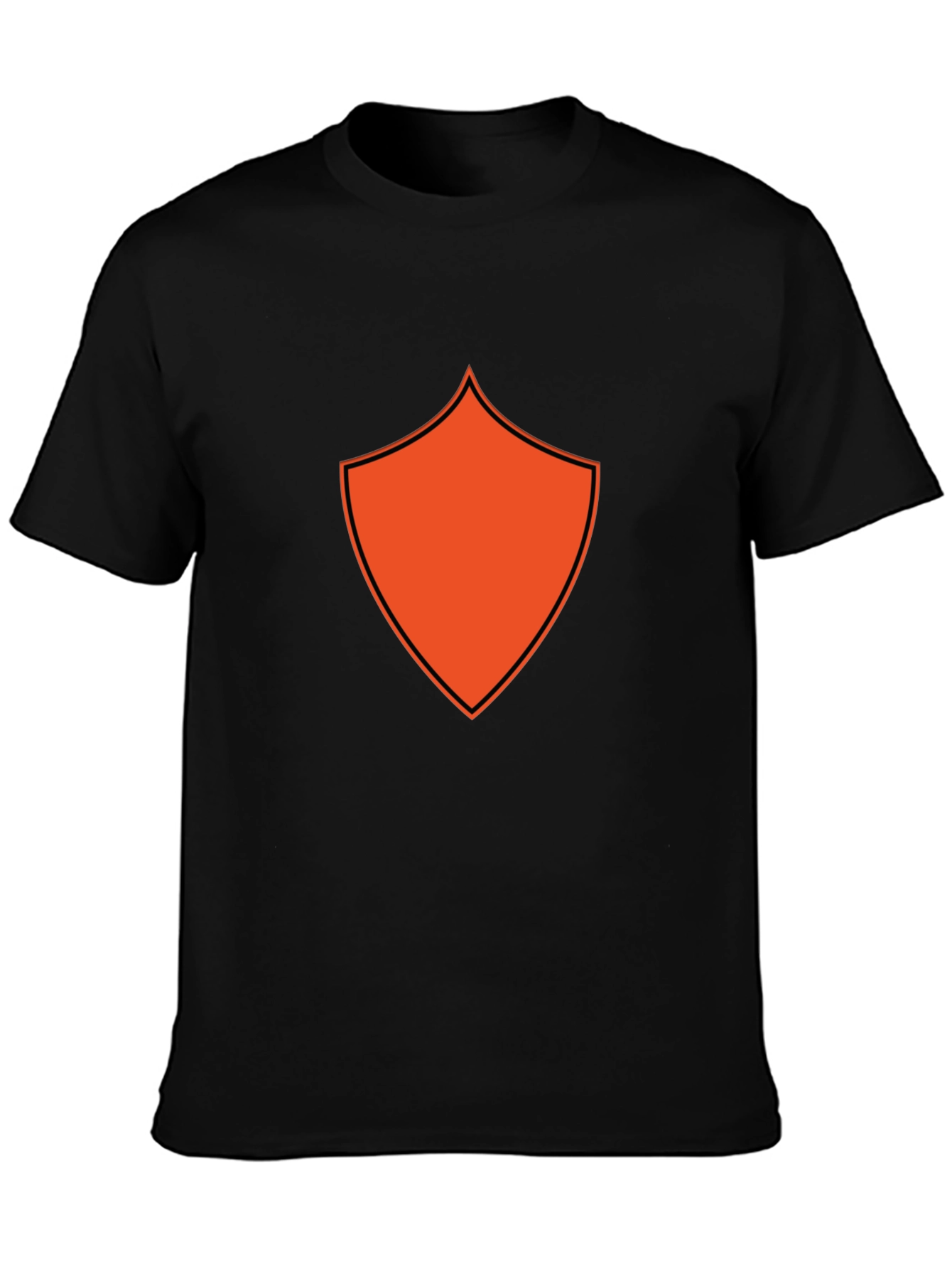 Bold Shield Graphic Black T-Shirt
