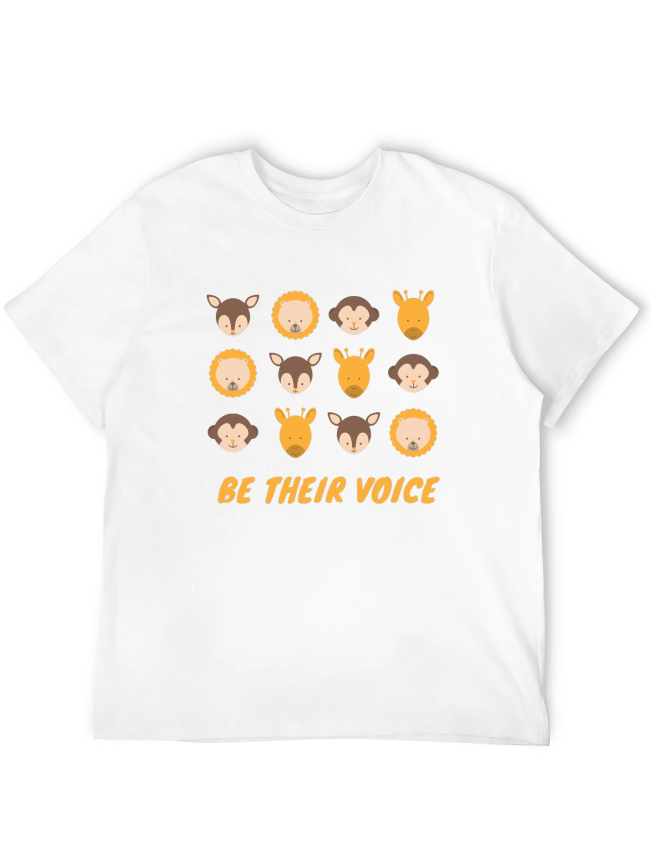 Be Their Voice Animal T-Shirt - Black Cotton Tee
