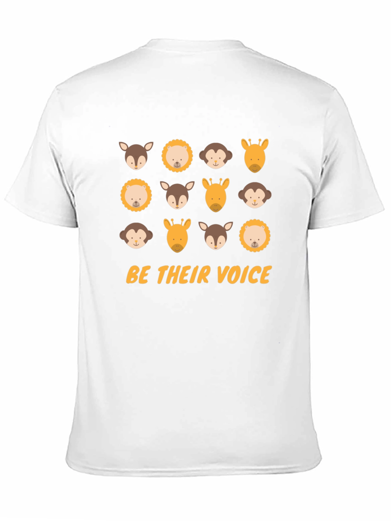 Be Their Voice Animal T-Shirt - Black Cotton Tee