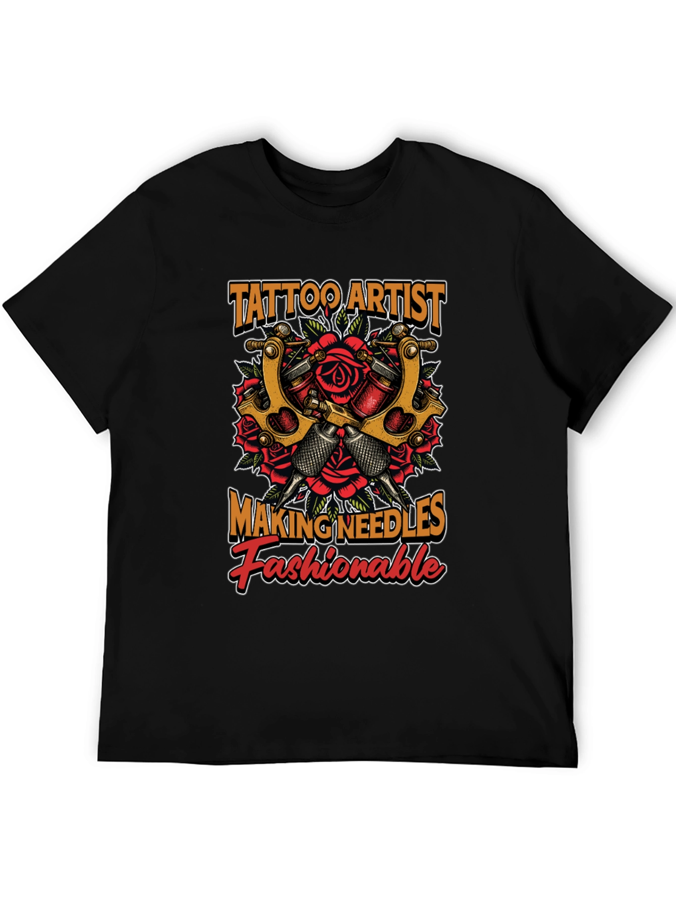 Tattoo Artist Needles Fashionable Graphic T-Shirt