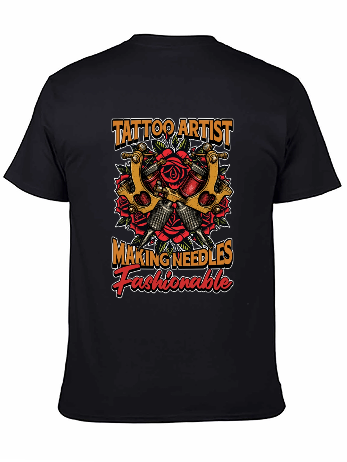 Tattoo Artist Needles Fashionable Graphic T-Shirt