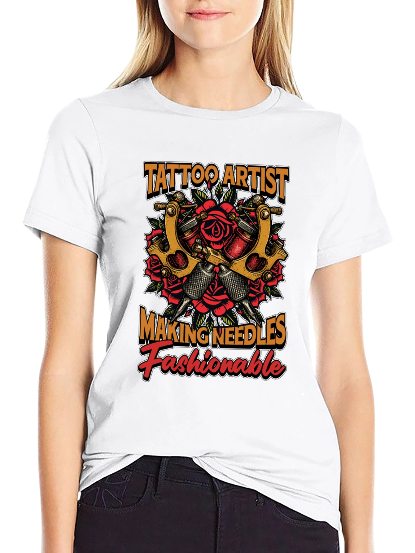 Tattoo Artist Needles Fashionable Graphic T-Shirt