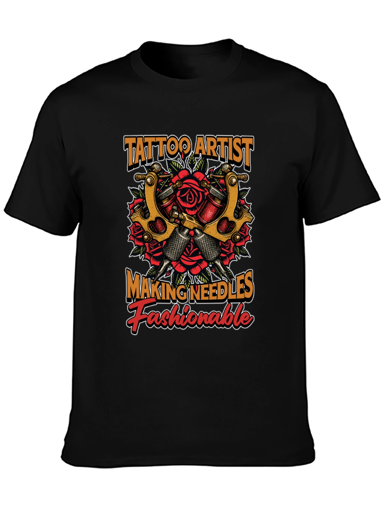 Tattoo Artist Needles Fashionable Graphic T-Shirt