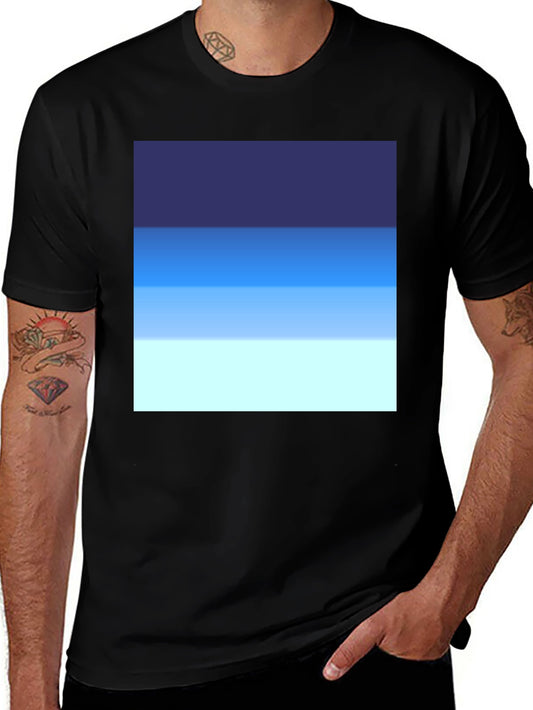 Blue Gradient T-Shirt - Casual Comfort
