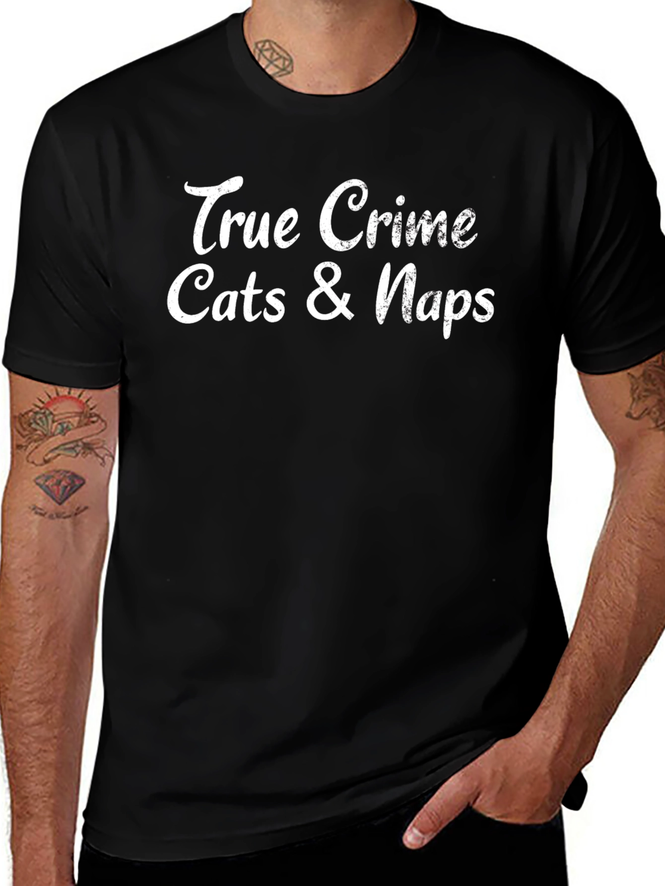 True Crime Cats & Naps Graphic Tee