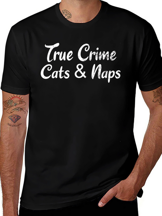 True Crime Cats & Naps Graphic Tee