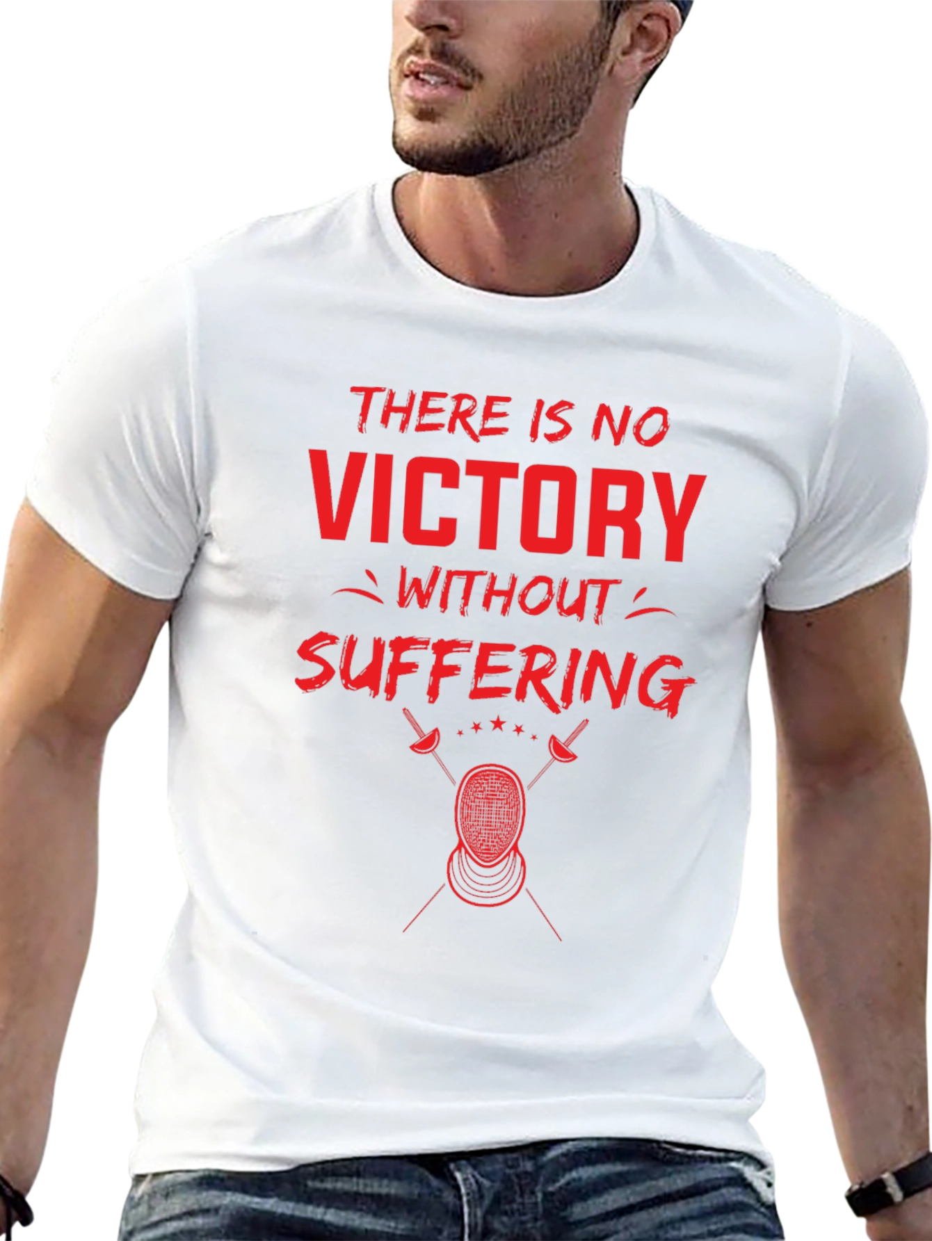 Victory Through Suffering Fencing T-Shirt