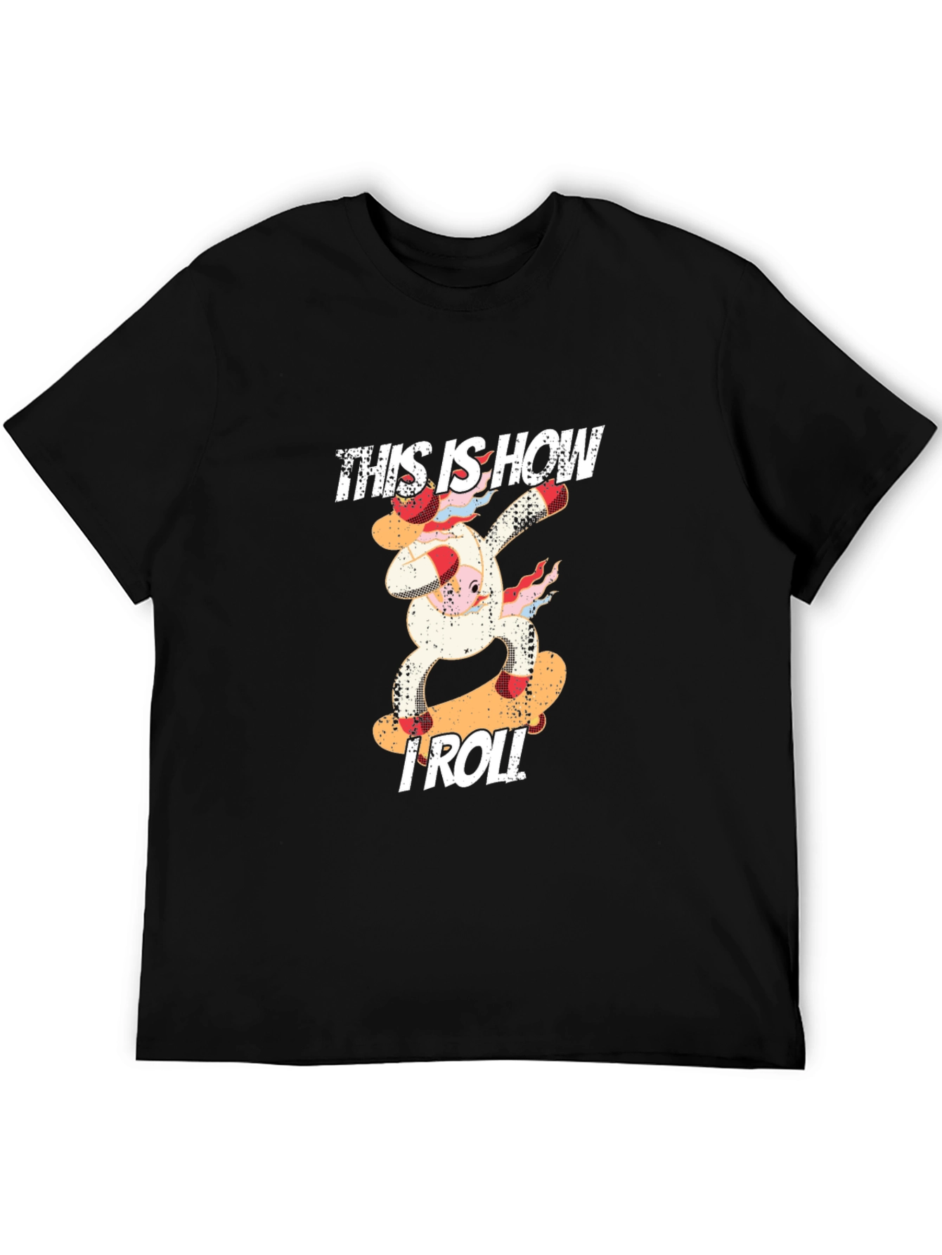 This is How I Roll Cow Skateboard Graphic T-Shirt