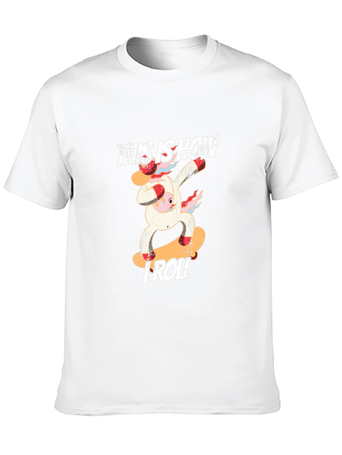 This is How I Roll Cow Skateboard Graphic T-Shirt
