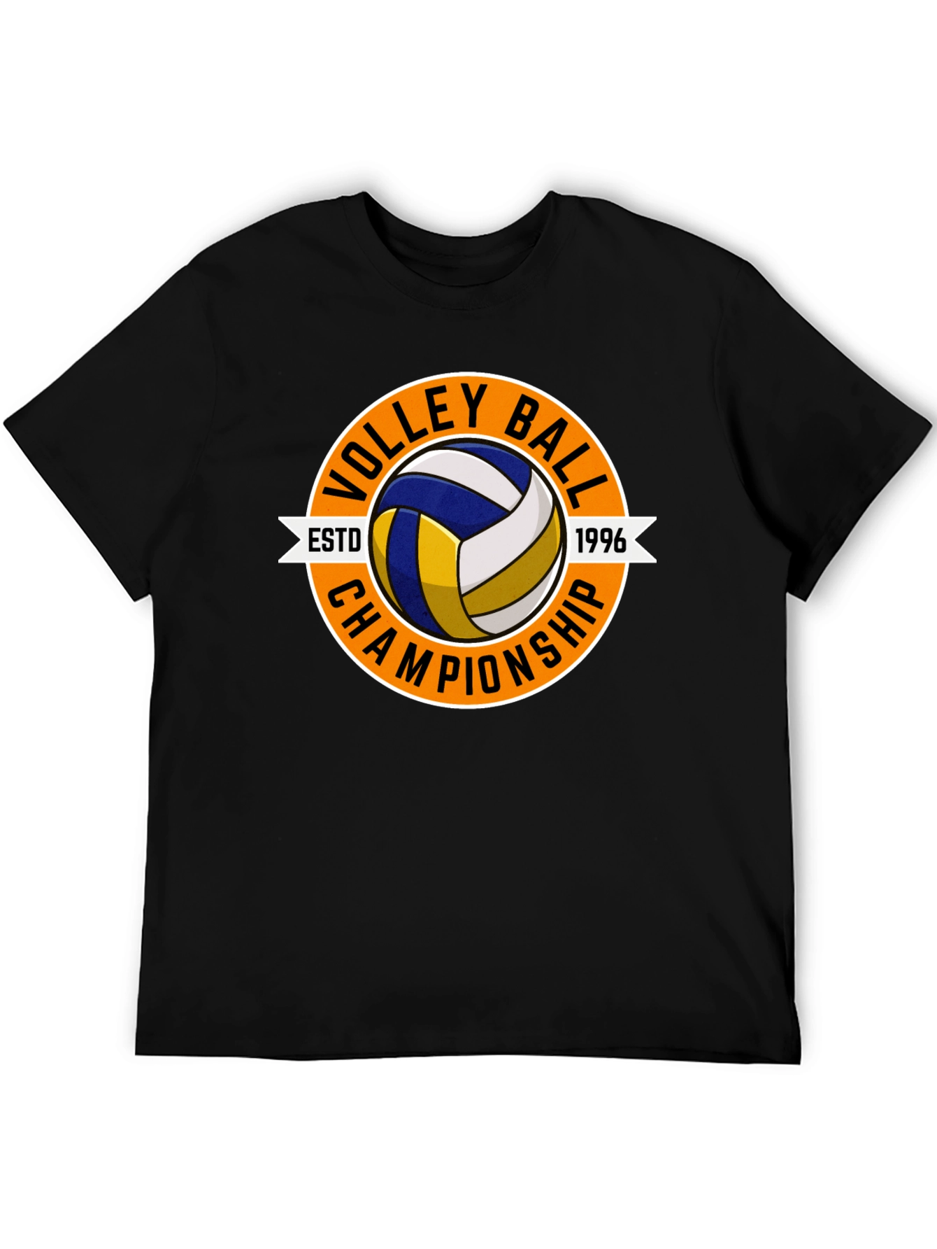 Volleyball Championship Black T-Shirt
