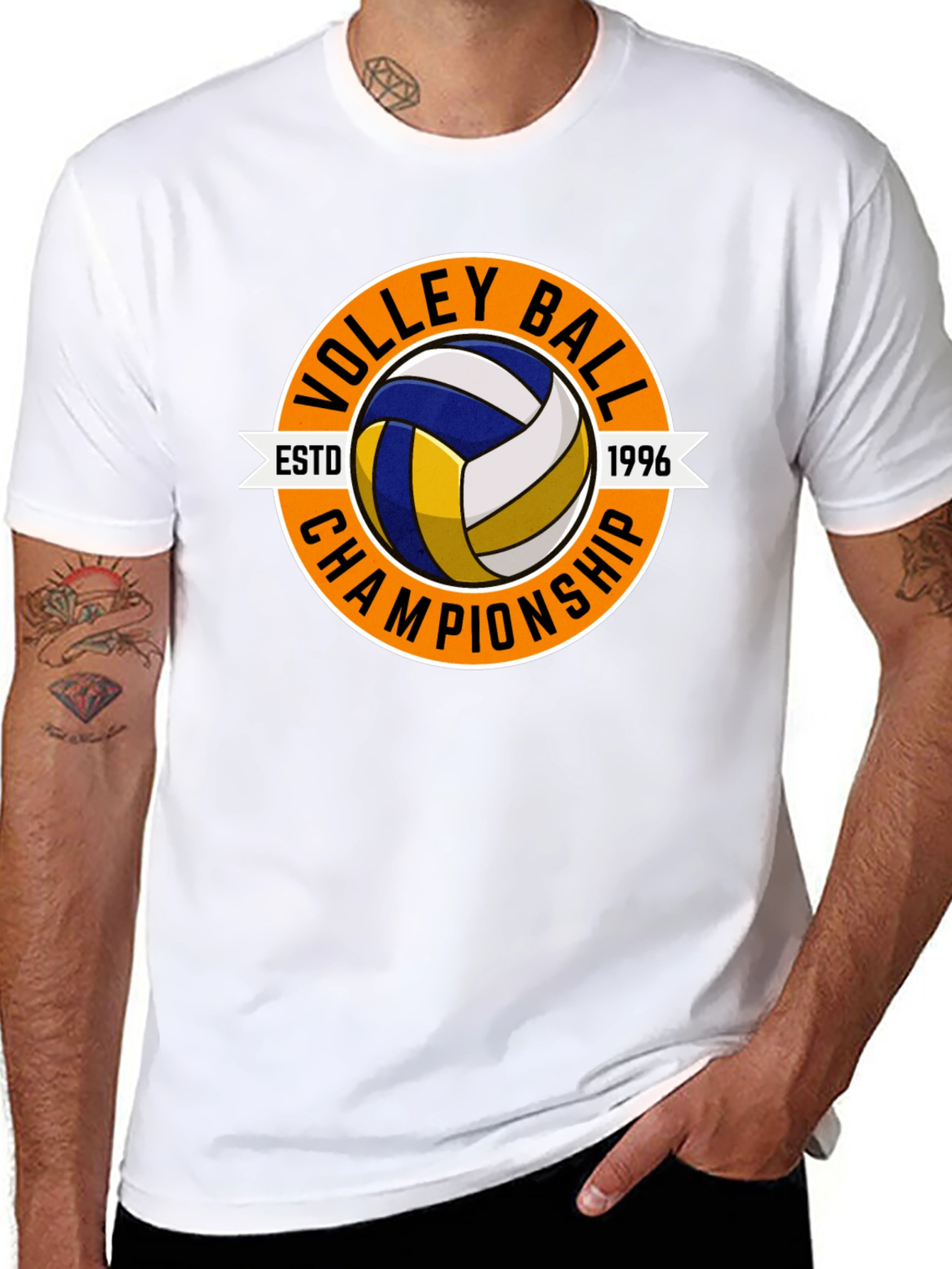 Volleyball Championship Black T-Shirt