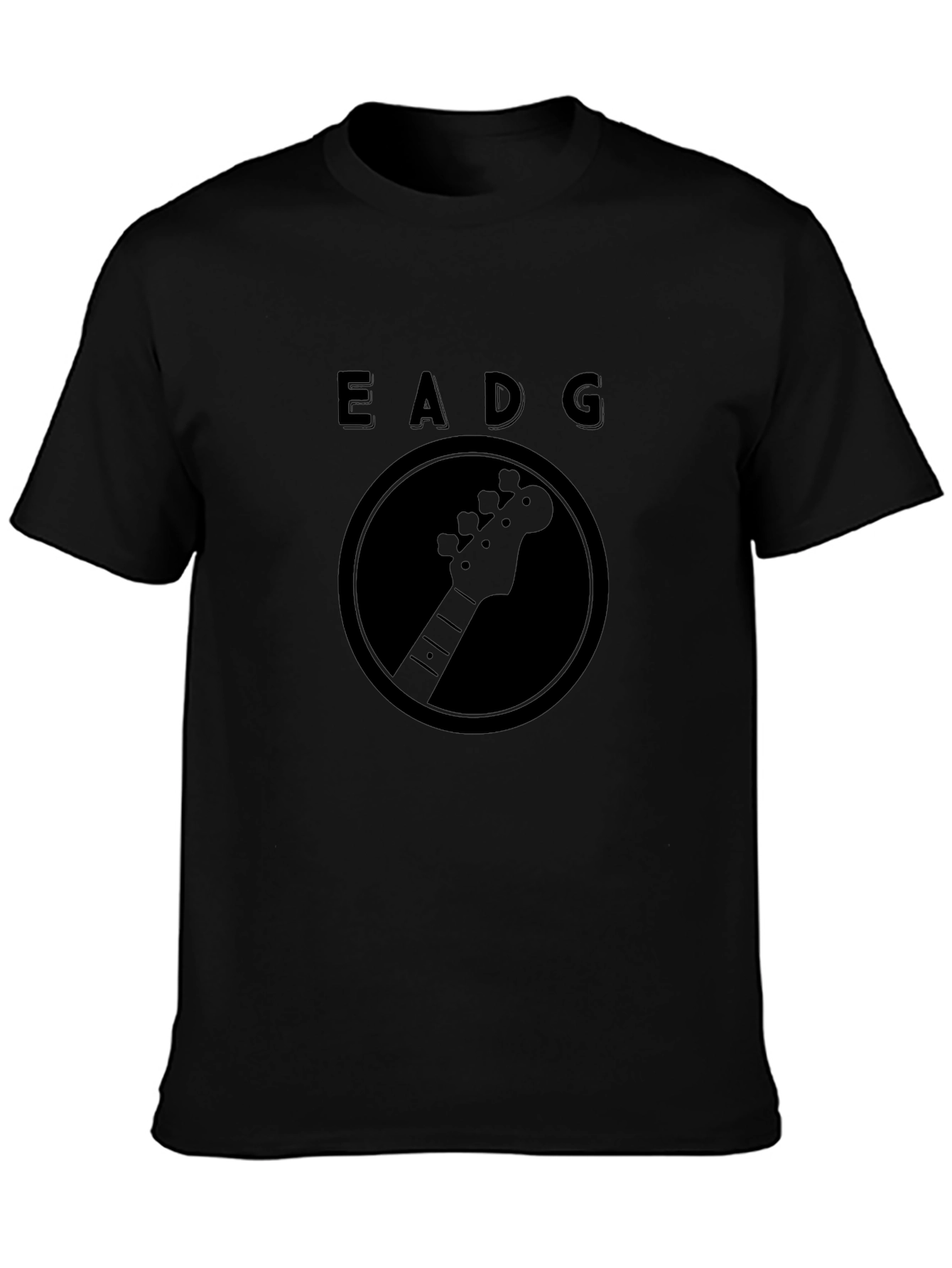 Bass Guitar EADG Tuning Black T-Shirt