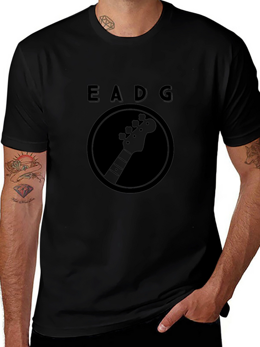 Bass Guitar EADG Tuning Black T-Shirt