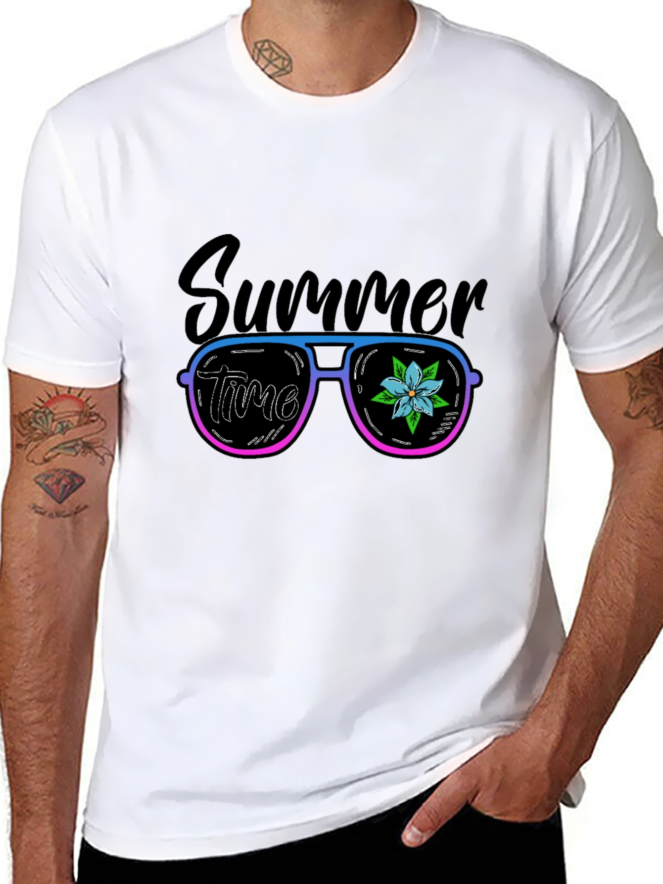Summer Time Sunglasses Graphic T-Shirt