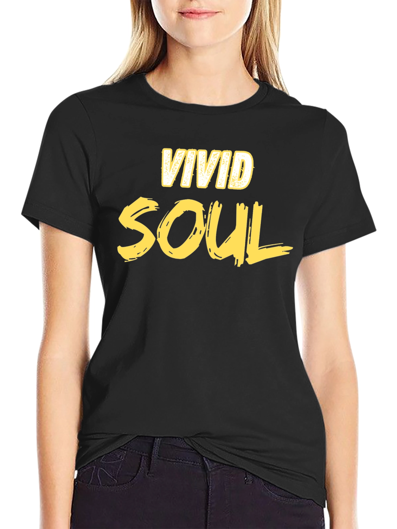 Vivid Soul Black Graphic Tee