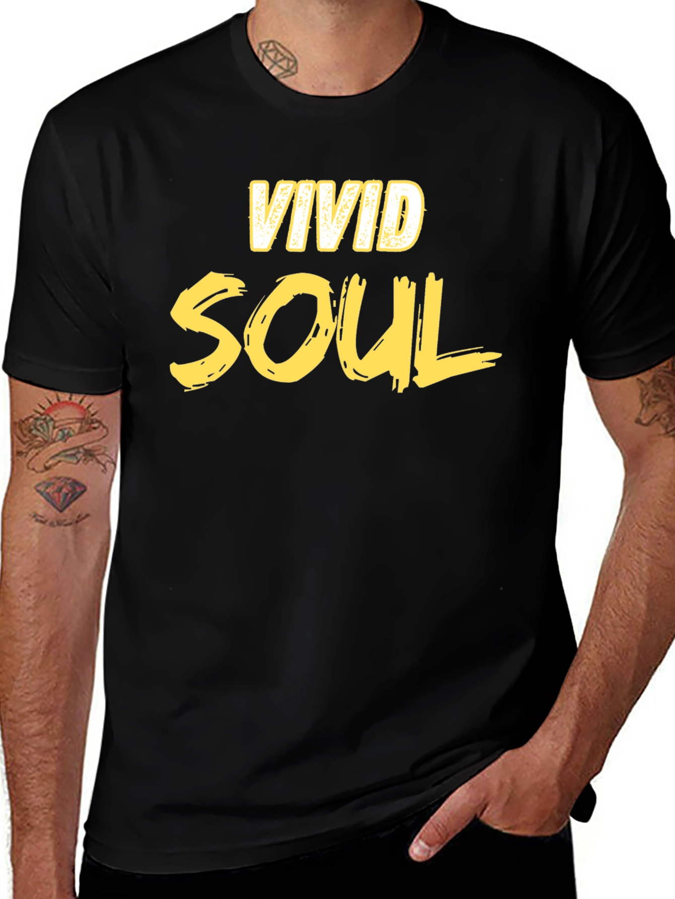 Vivid Soul Black Graphic Tee