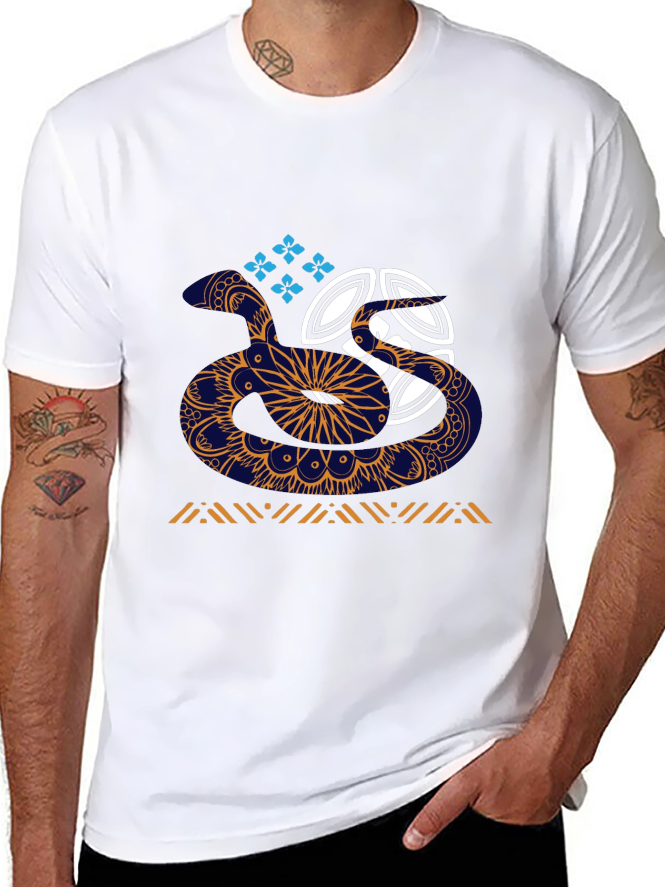 Abstract Snake T-Shirt